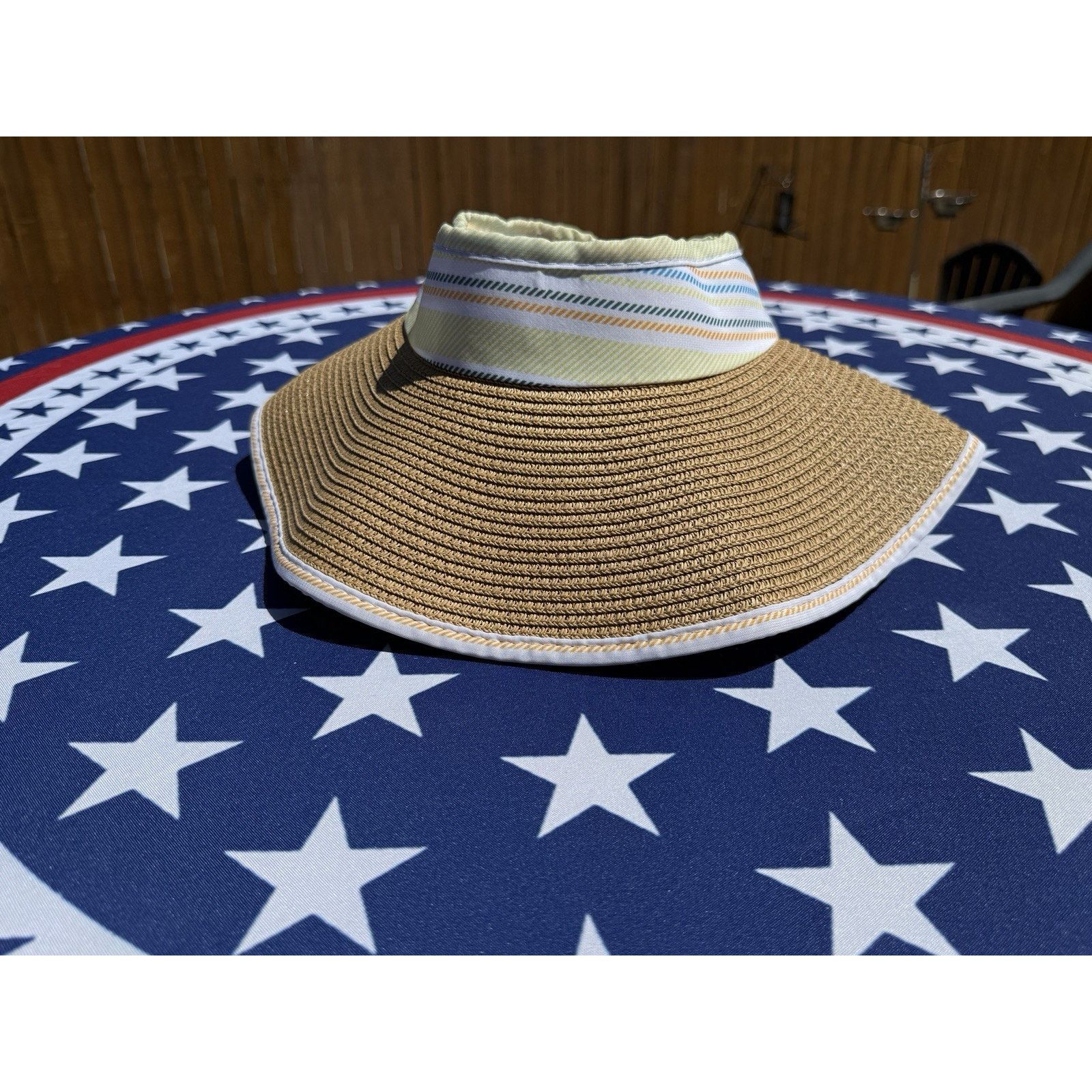 Other TAHARI Wide Brim Roll Up Sun Hat Packable Blend OS White Size ONE SIZE - 2 Thumbnail