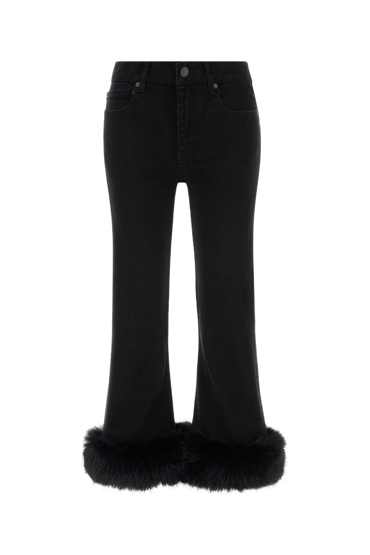 Balenciaga Black Denim Jeans Size 26" / US 2 / IT 38 - 1 Thumbnail
