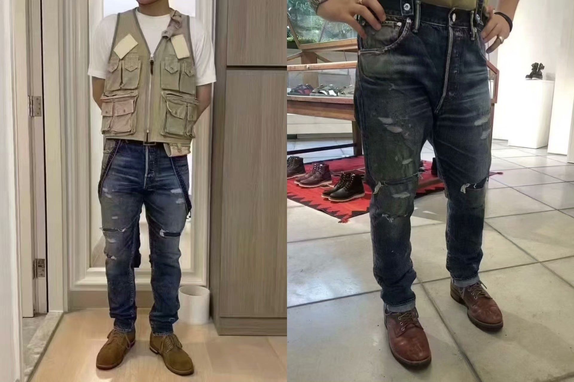 Visvim visvim TRAVAILLER BRACES DRY DENIM-7 Size US 26 / EU 42 - 9 Thumbnail