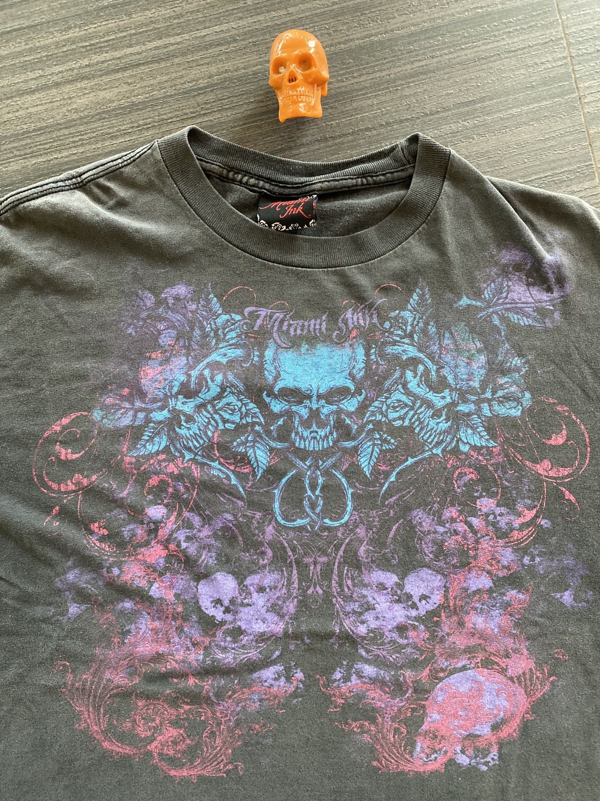 Vintage 2008 faded black skull art shirt sz XL Size US XL / EU 56 / 4 - 3 Thumbnail