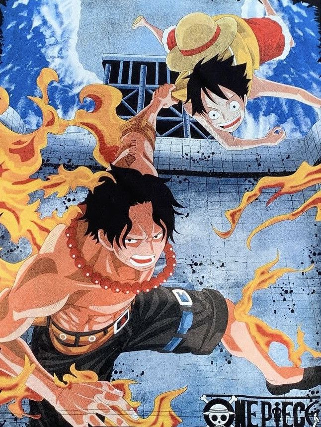 Japanese Brand × Vintage One Piece Luffy Saves Ace Bootlegtees Size US XL / EU 56 / 4 - 4 Thumbnail