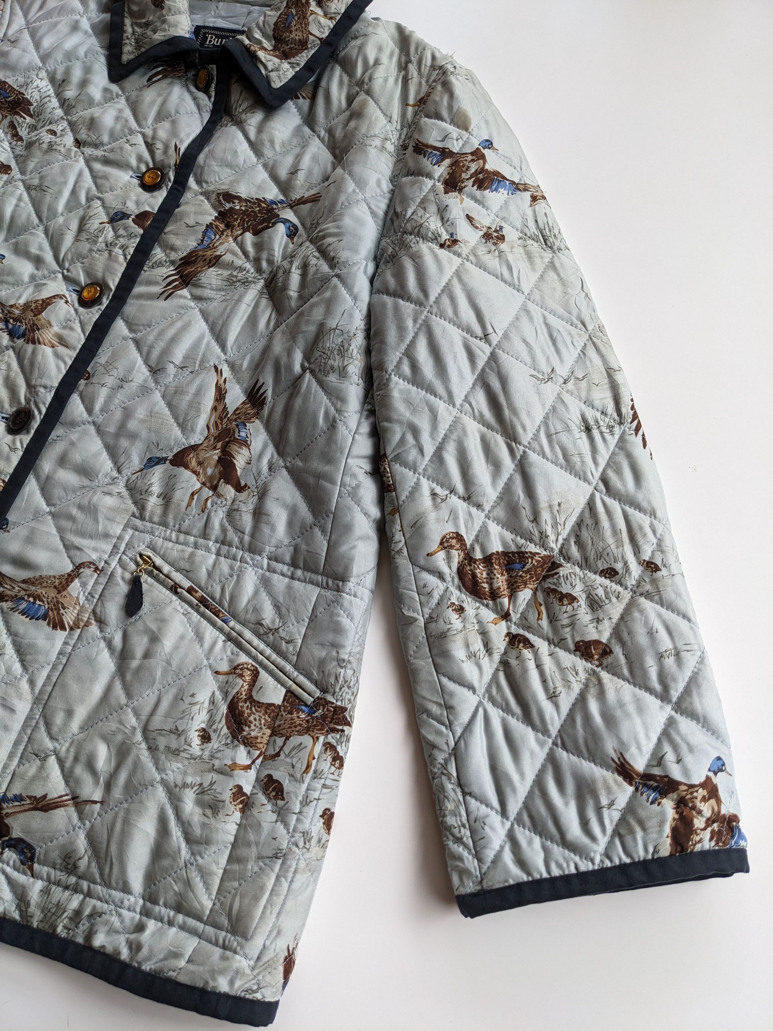 Burberry × Vintage Vintage Burberrys Prorsum quilted bird jacket Size US XXS / EU 40 - 4 Thumbnail