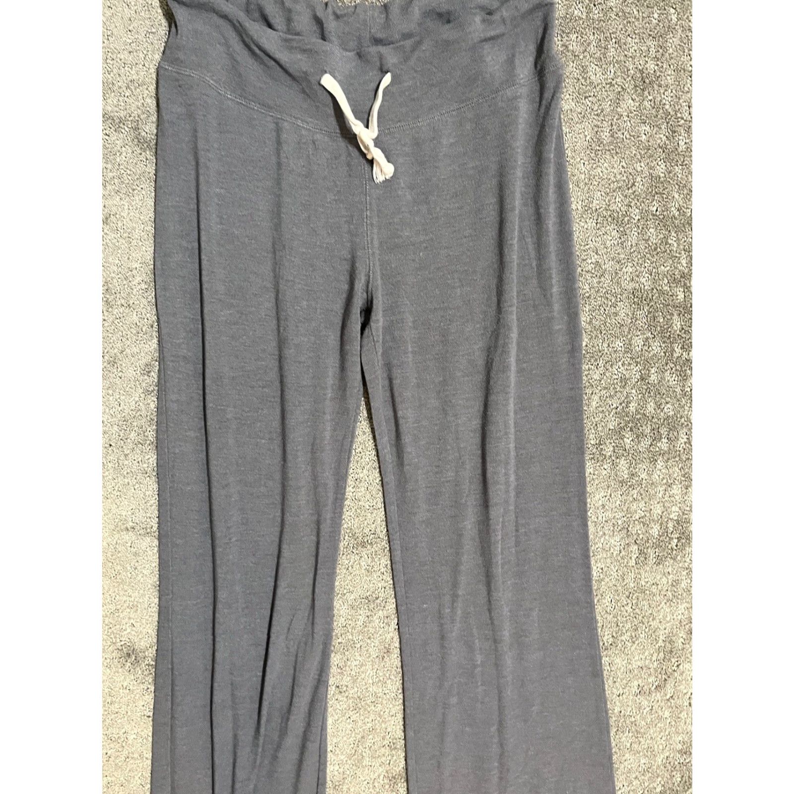 Vintage Seven7 Pants Women Large Solid Gray Chino Pull On Straight Leg Womens Size 36" / US 14 / IT 50 - 2 Thumbnail