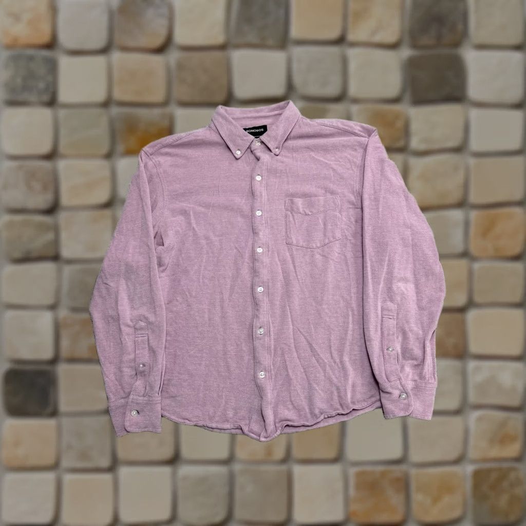 Bonobos Bonobos Oxford Shirt Men L Pink Cotton Knit Standard Fit Button-Down Casual Shirt Size US L / EU 52-54 / 3 - 1 Thumbnail