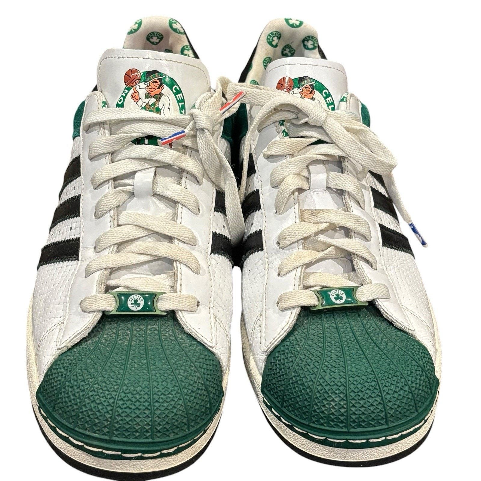 Adidas Adidas Superstar Shell Toe Boston Celtics Men’s 13 014118 Size US 13 / EU 46 - 2 Thumbnail