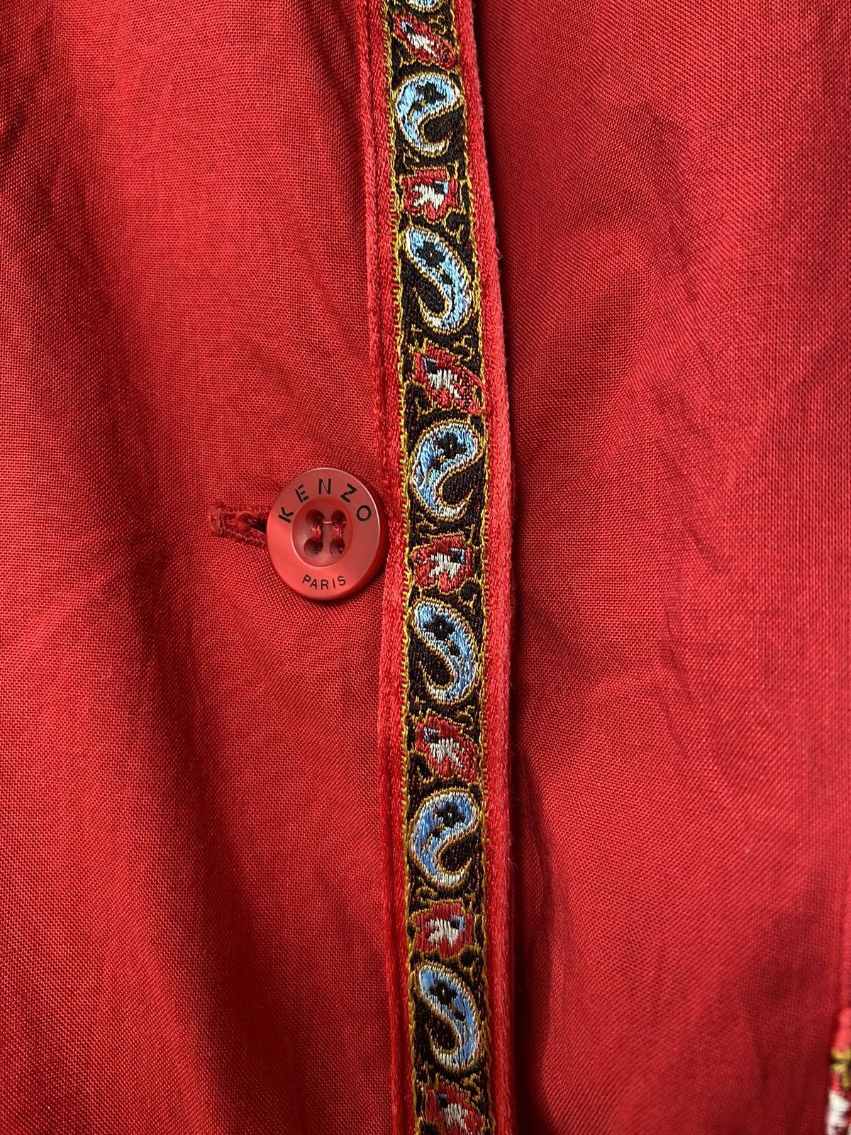 Kenzo KENZO Red Long-Sleeve Shirt Size M / US 6-8 / IT 42-44 - 6 Thumbnail