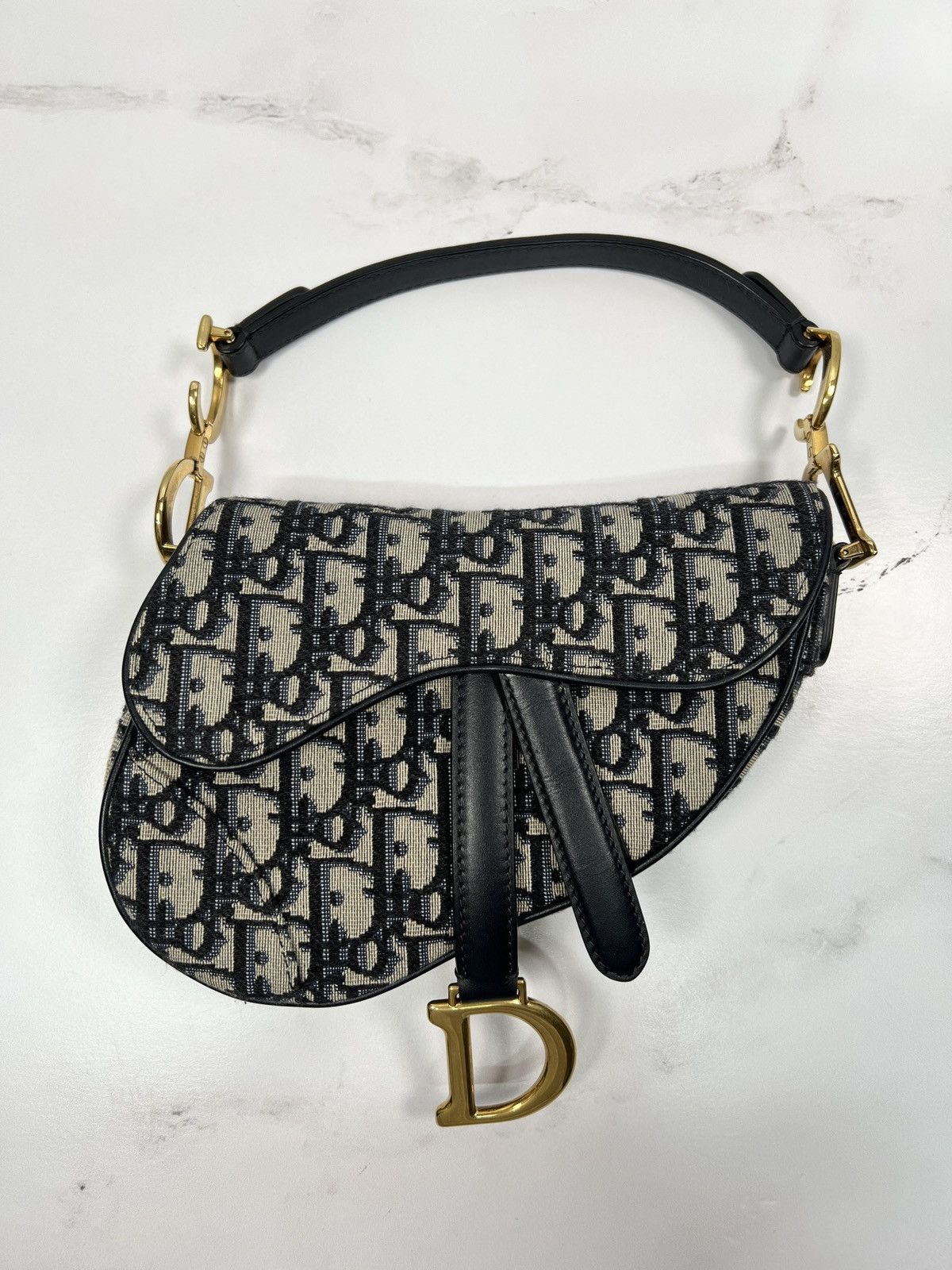 Dior CD Christian Dior Saddle Mini Shoulder Handle Bag Purse Size ONE SIZE - 2 Thumbnail