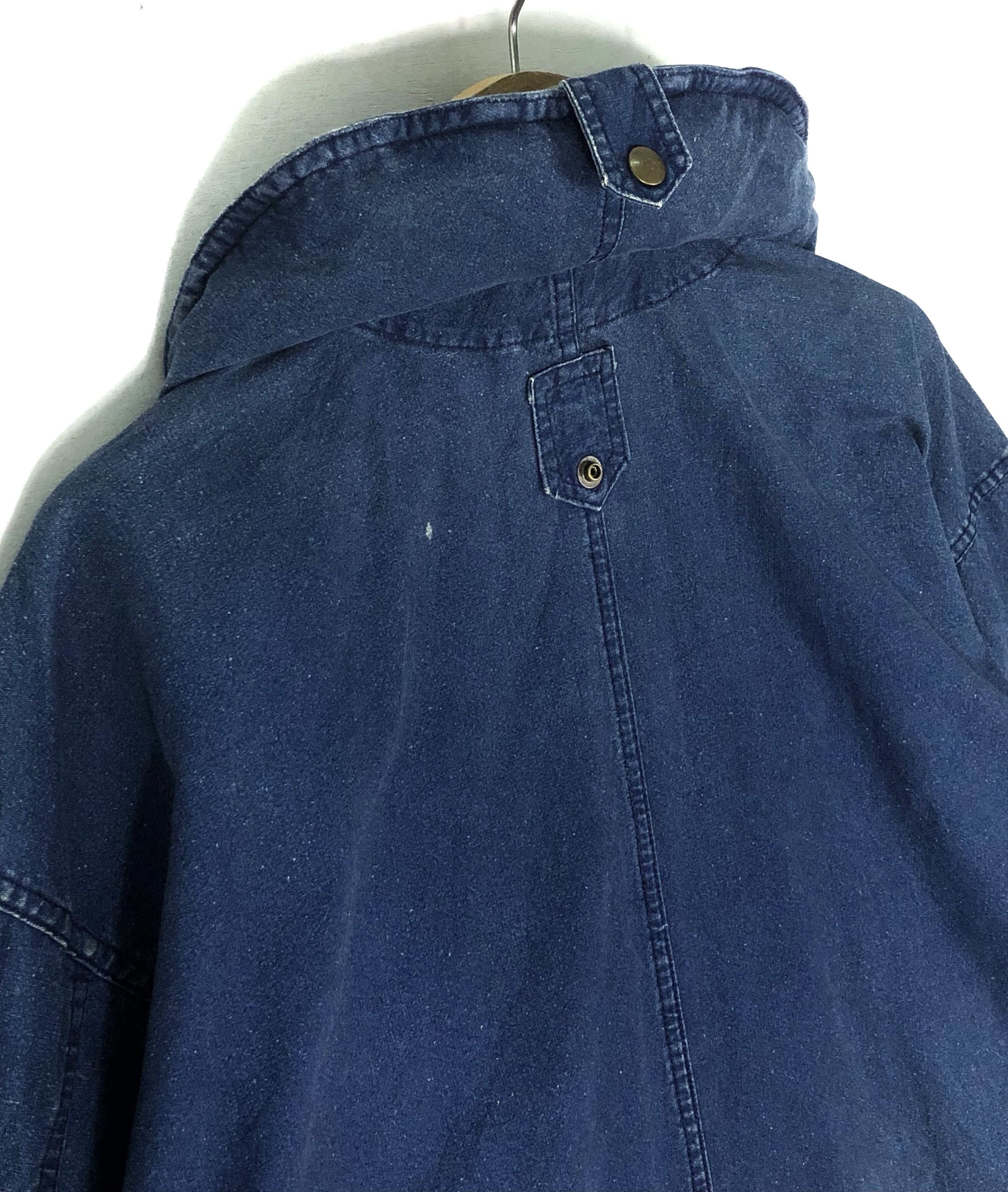 Marithe + Francois Girbaud RARE🔥80’S MFG NUN STYLE DENIM JACKET FLAP ZIP HOOD Size US L / EU 52-54 / 3 - 16 Thumbnail