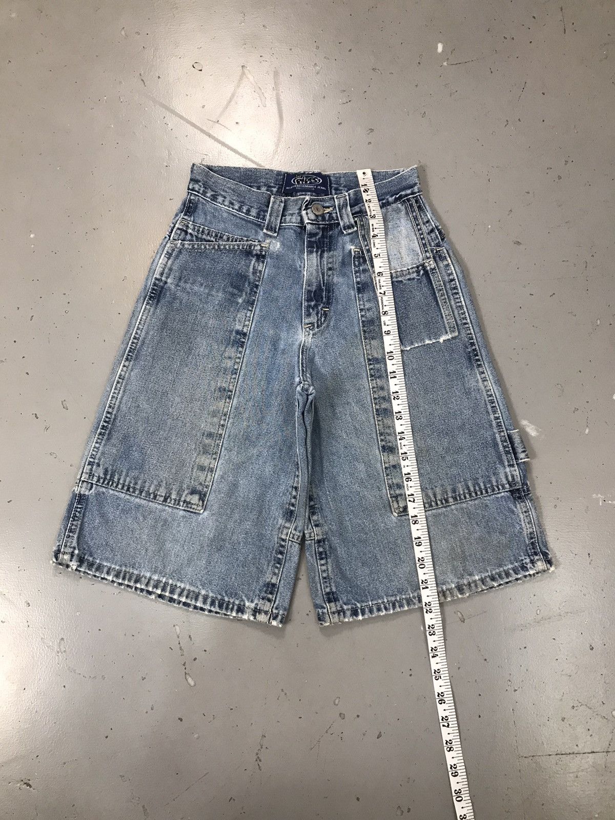 Lee Vintage pipes big pockets logo patched denim short Size 24" / US 00 / IT 34 - 3 Thumbnail