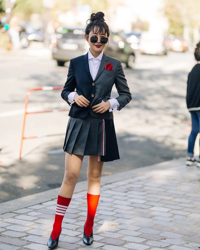 Thom Browne Thom Browne Colorful pleated skirt Size 25" / US 0 / IT 36 - 7 Thumbnail
