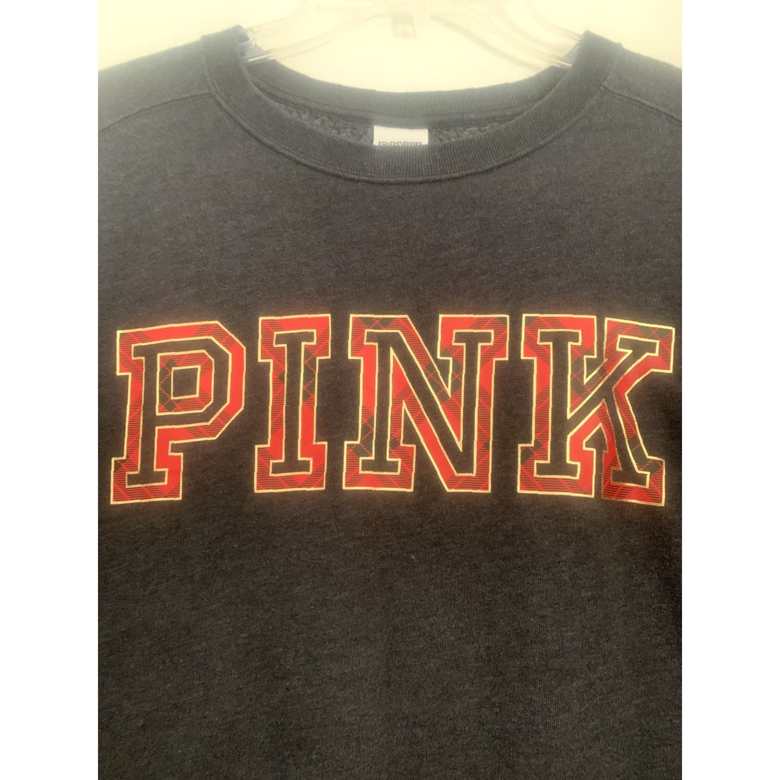 Victoria's Secret Victoria's Secret Pink Women's XS Long Sleeve Pullover Sweater Crew Neck Grey Knit Cotton Blend Size XS / US 0-2 / IT 36-38 - 2 Thumbnail