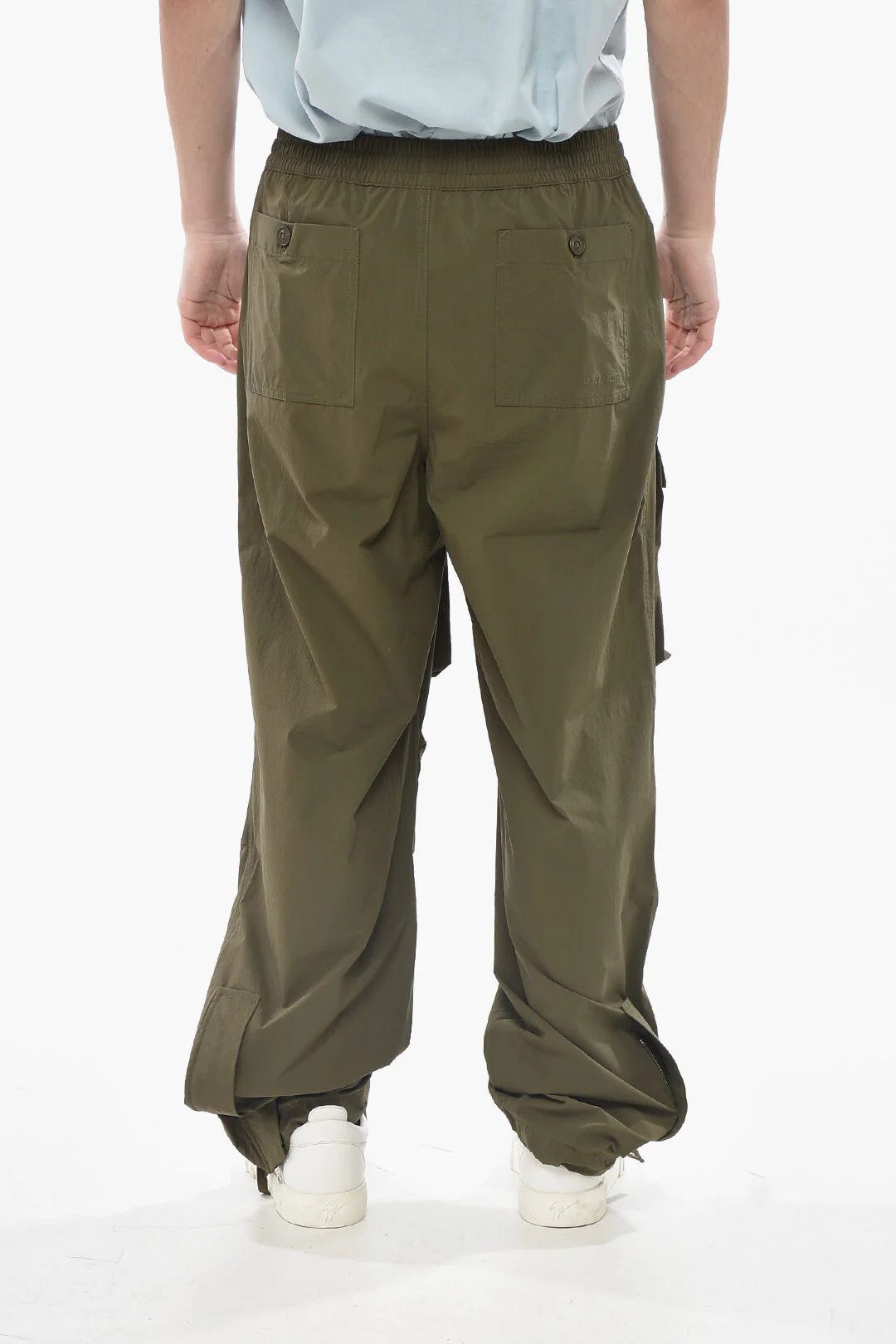 Givenchy og1mm0326 Stretch Nylon Cargo Pant in Military Green Size US 34 / EU 50 - 2 Thumbnail