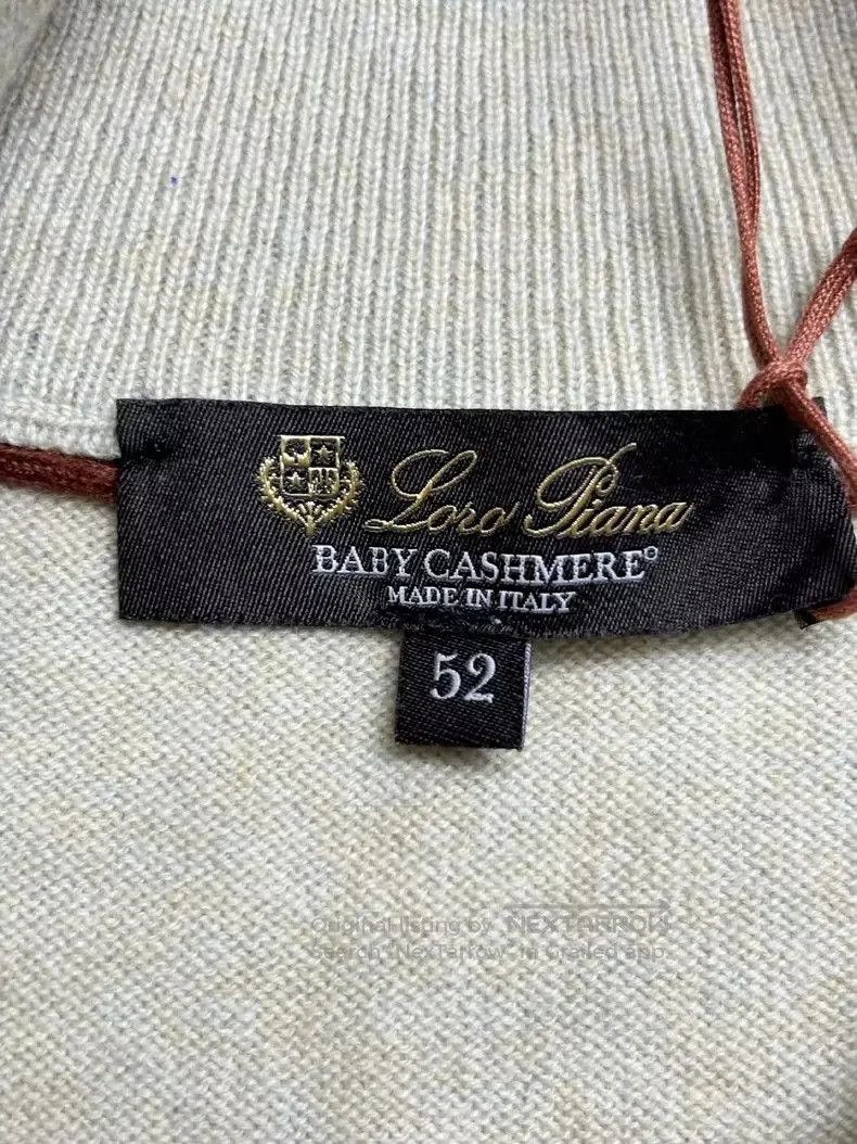 Loro Piana Loro Piana Baby Cashmere Half-Zip Sweater. Size US XL / EU 56 / 4 - 3 Thumbnail