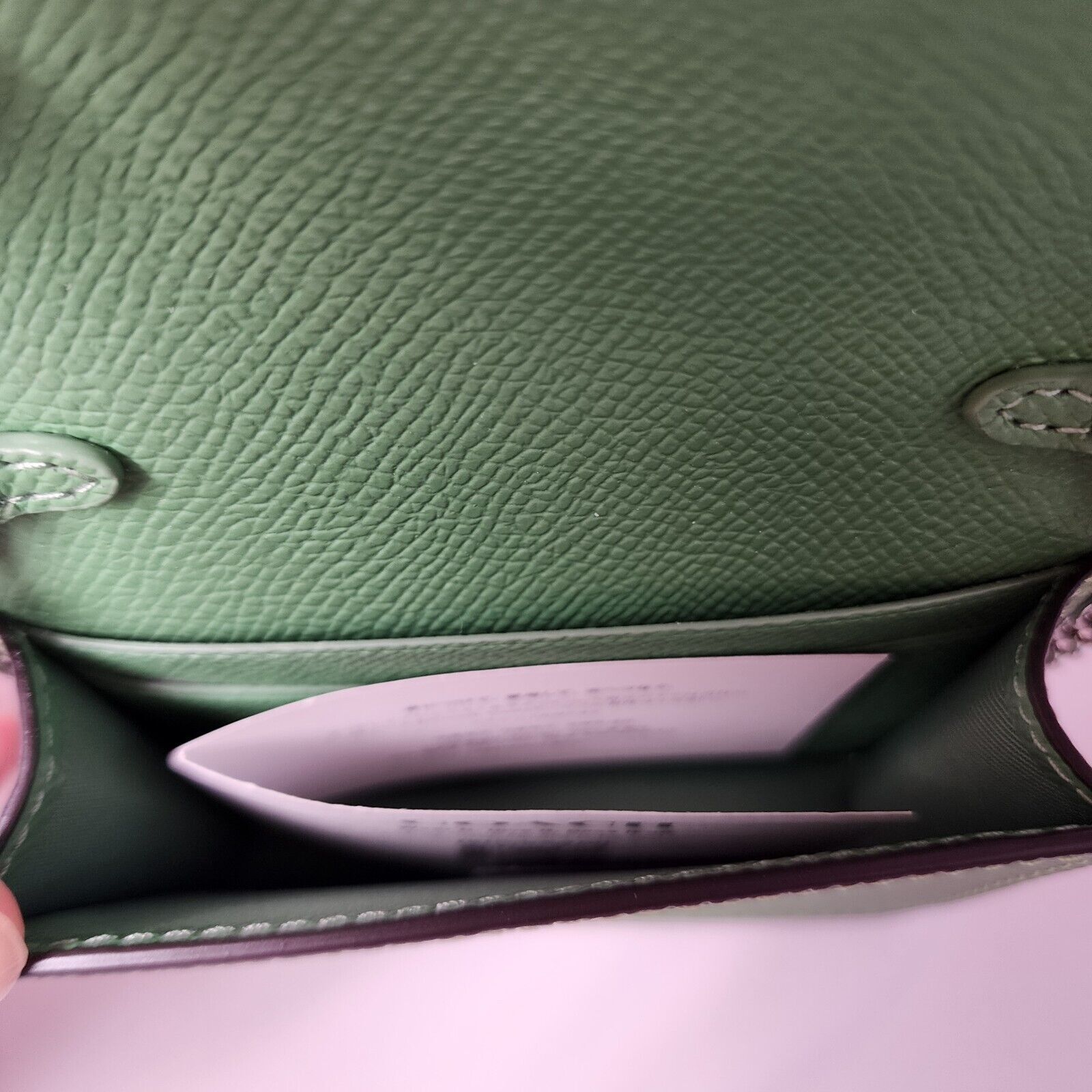 Coach NWTCoach C0059 Mini Wallet On a Chain Soft Green Metallic Size ONE SIZE - 2 Thumbnail