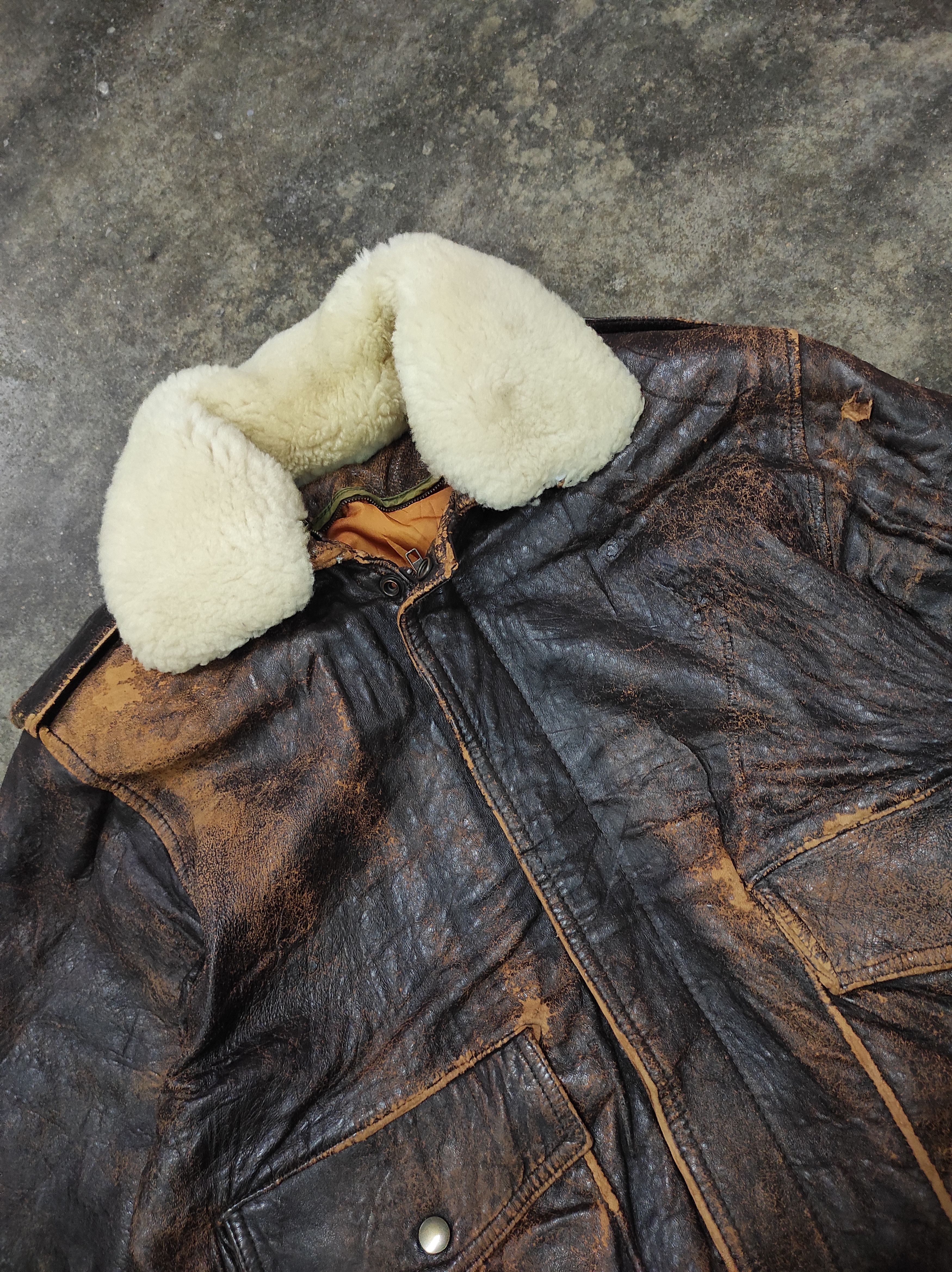 Harley Davidson COPPER PEDDY STYLE HARLEY DAVIDSON LEATHER JACKET DISTRESSED Size US L / EU 52-54 / 3 - 7 Thumbnail