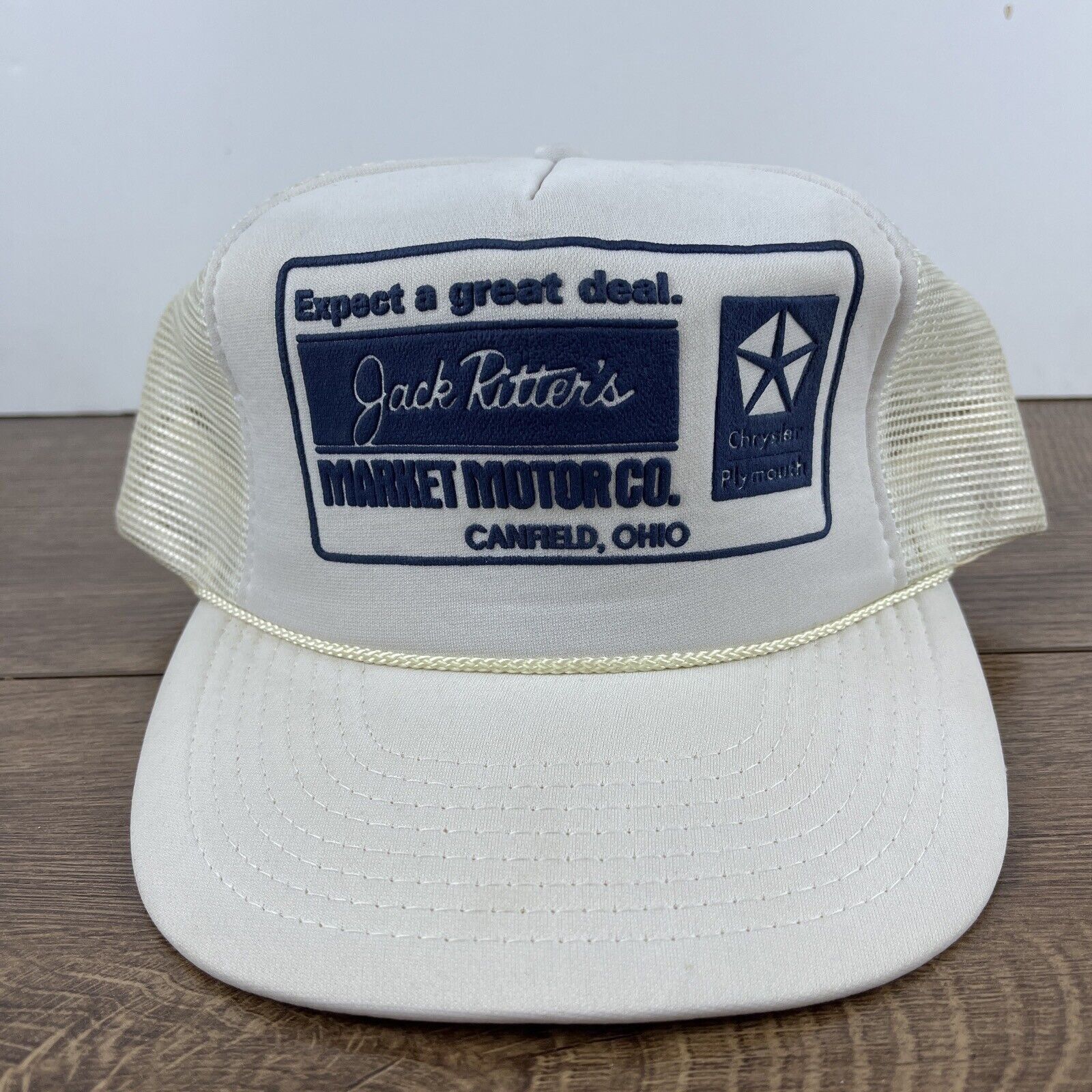 Other Jack Ritters Market Motor Hat White Hat Adjustable Snapback Size ONE SIZE - 3 Thumbnail
