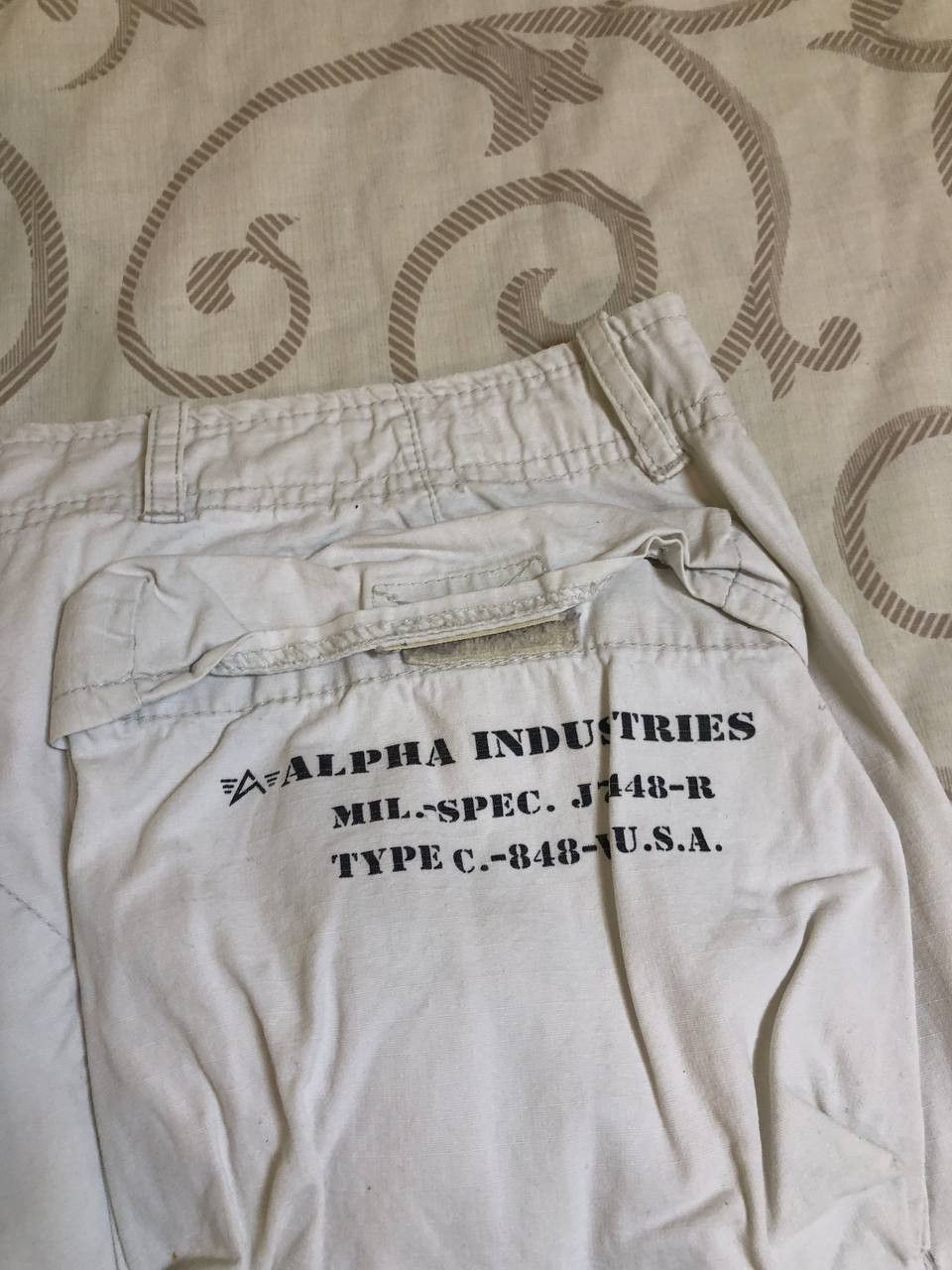 Alpha Industries Vintage Alpha Industries Cargo Pants Military Army Size US 33 - 6 Thumbnail