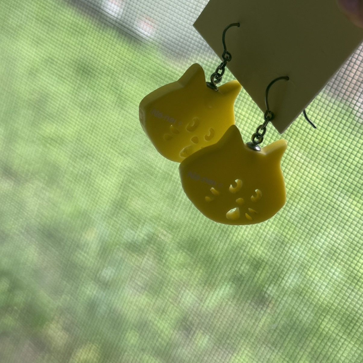 Ne-Net Ne-net Nya cat yellow earrings Size ONE SIZE - 4 Thumbnail