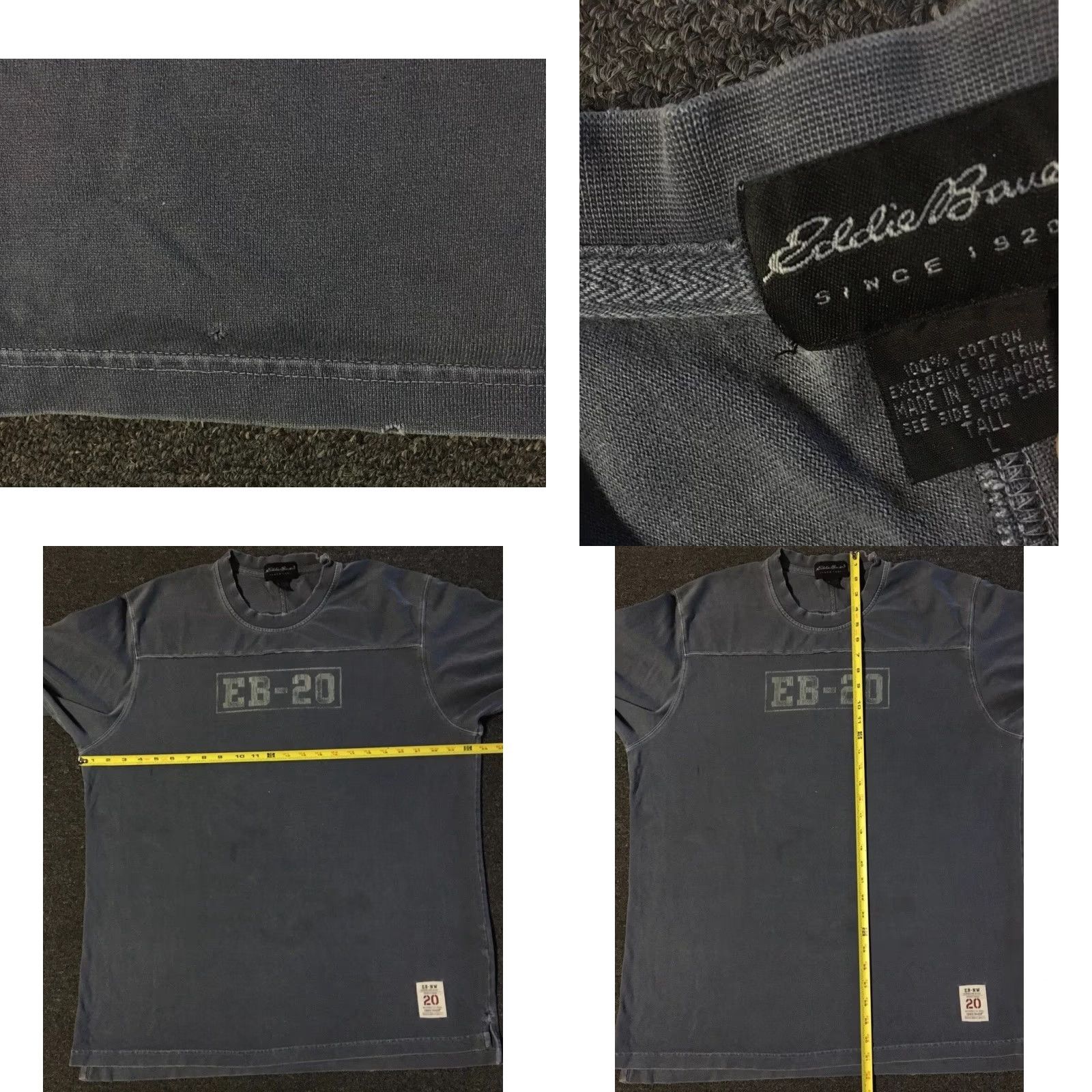 Quiksilver VINTAGE Eddie Bauer Shirt XL Surf Skate Grunge Tech 90s Blue Gray Quiksilver Billabong Rusty OP Y2K T-Shirt Boardriding Graphic Tee Mens Size US XL / EU 56 / 4 - 9 Thumbnail