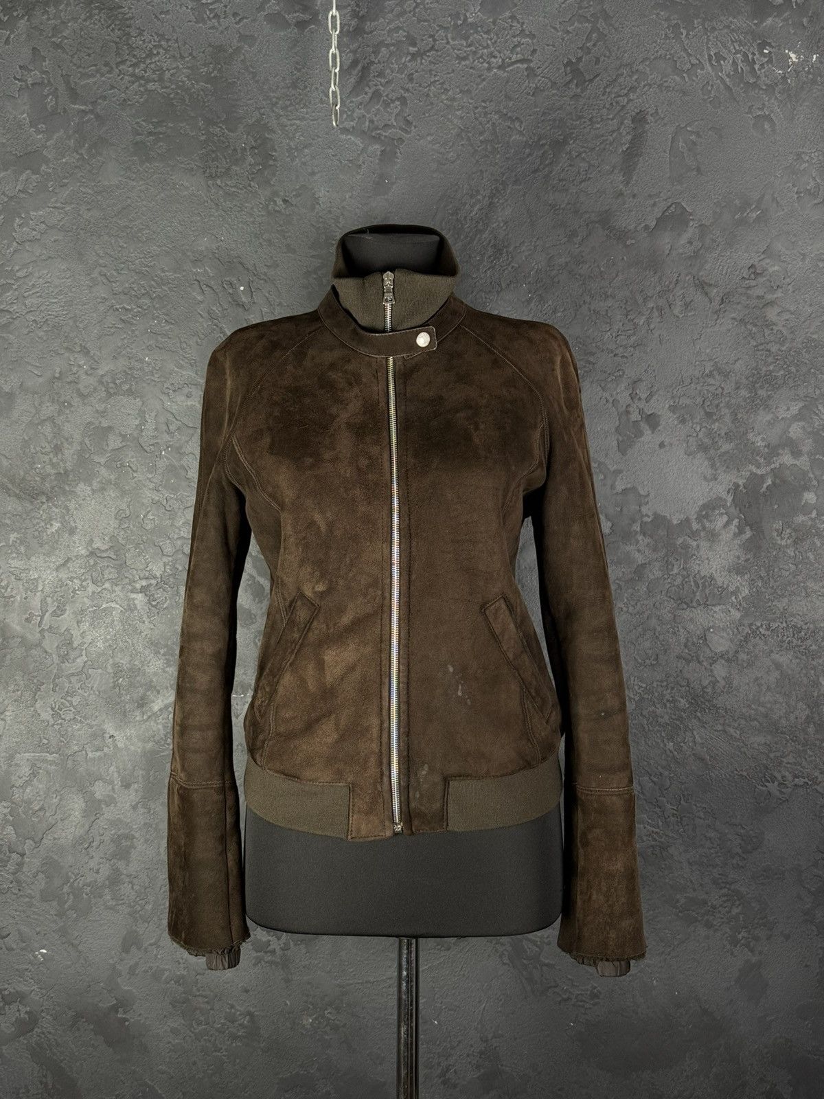 Prada 2000s Prada Brown Shearling Leather Jacket Women's Size L / US 10 / IT 46 - 2 Thumbnail