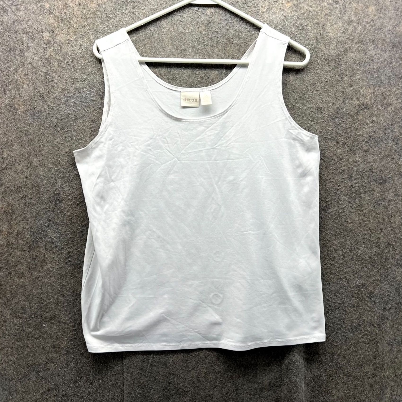 Vintage Chico'S Womens 3 Sleeve Tank Top - Vintage Nylon Shirt Size XS / US 0-2 / IT 36-38 - 2 Thumbnail