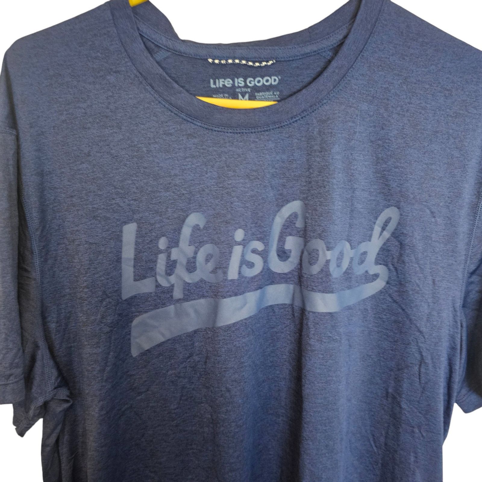 Life is Good Life Is Good Mens Active Spell Out T-Shirt M Stretch Casual Size US M / EU 48-50 / 2 - 2 Thumbnail