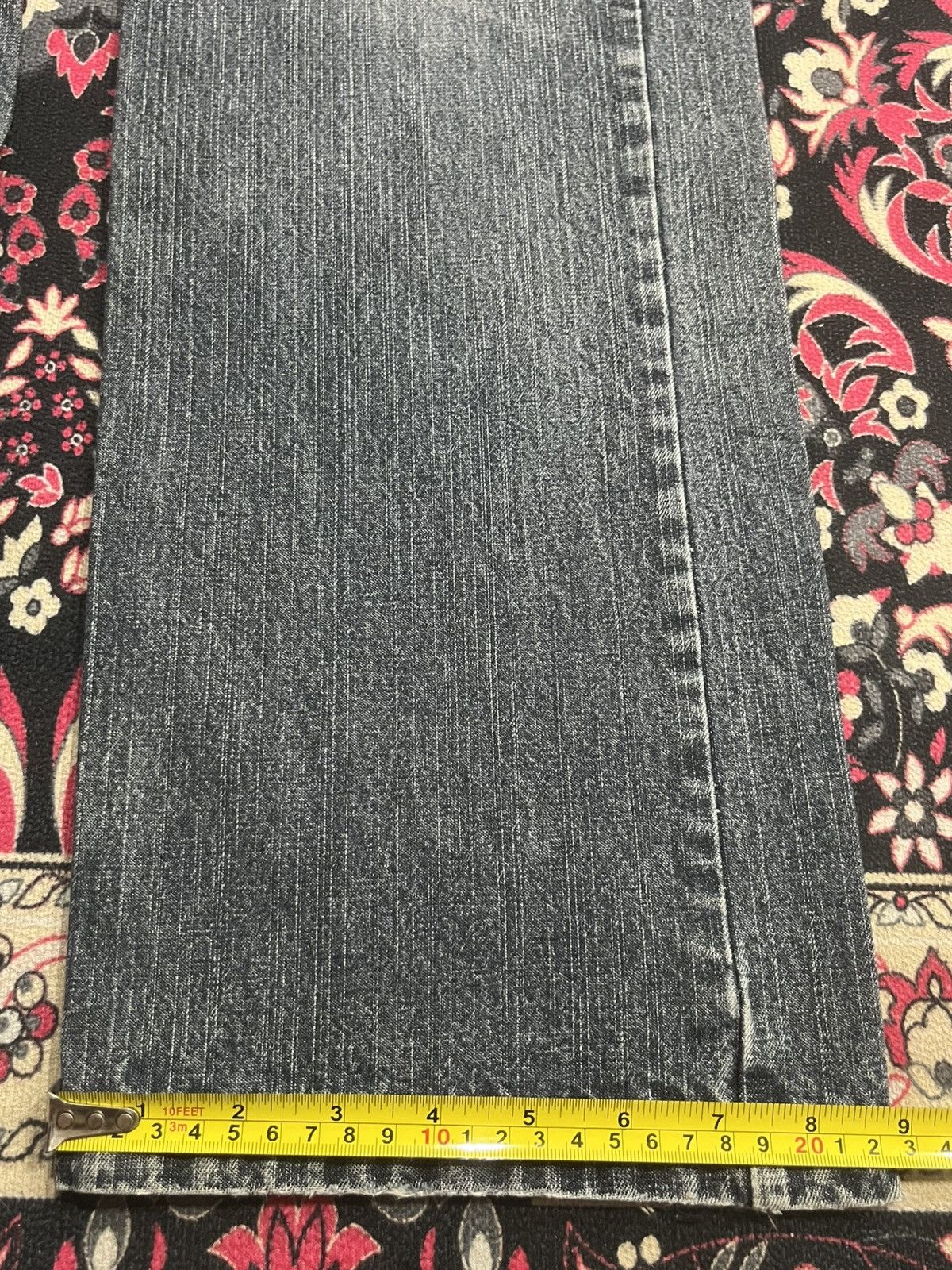 Le Grande Bleu (L.G.B.) ⚡️Distressed⚡️Vintage Lowbox “Michelin” Patches Whisker Jeans Size US 32 / EU 48 - 17 Thumbnail
