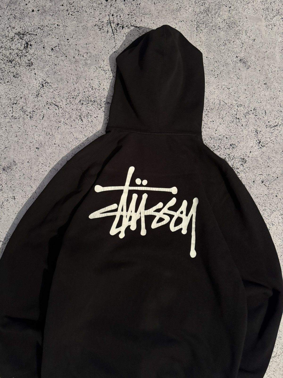 Stussy Streetwear * Stussy. Stussy Big Logo Black Hoodie Size US M / EU 48-50 / 2 - 2 Thumbnail
