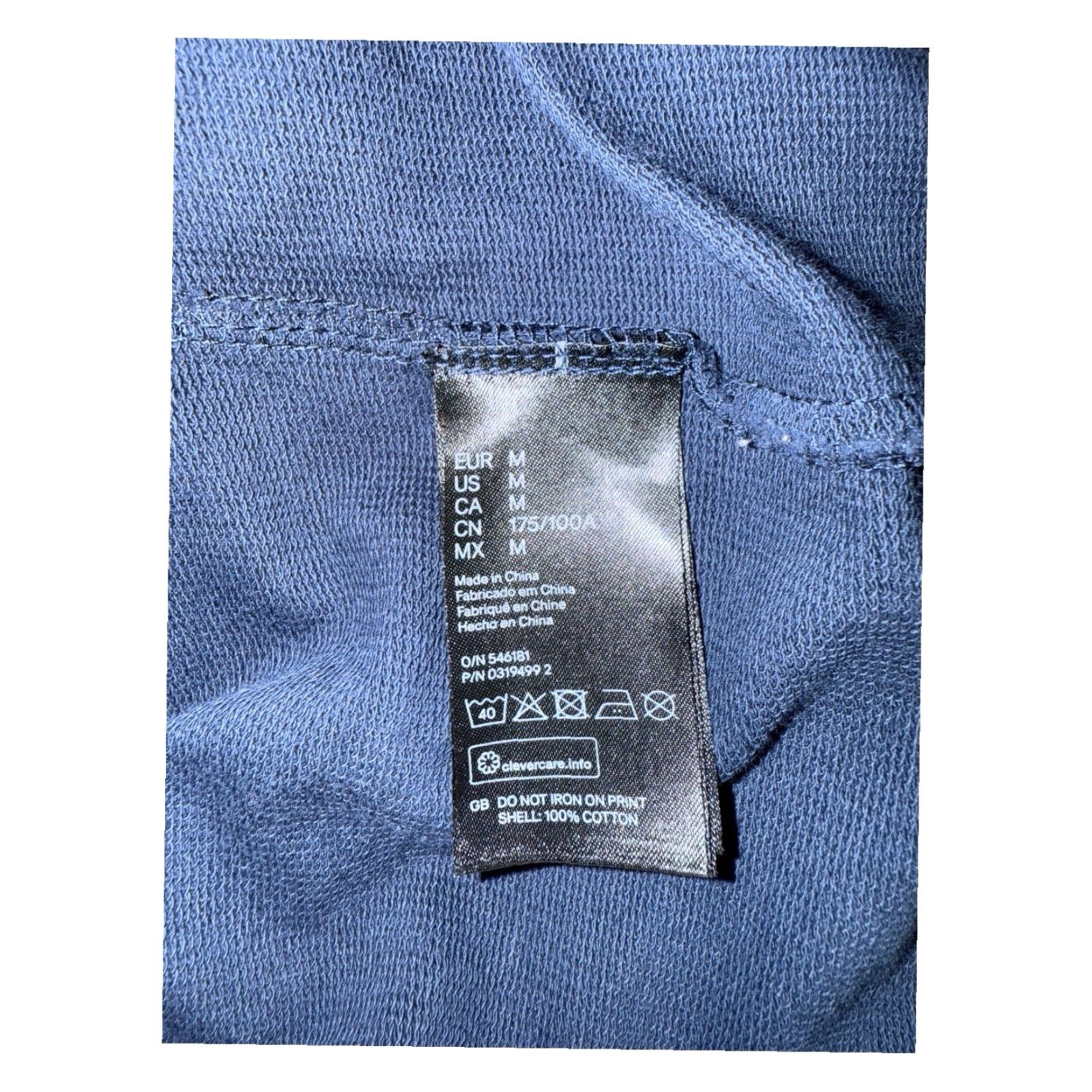H&M BALMAIN x H&M Blue Hoodie Sweatshirt Logo Pullover Sz M Regular Men Hooded RARE Size US M / EU 48-50 / 2 - 8 Thumbnail