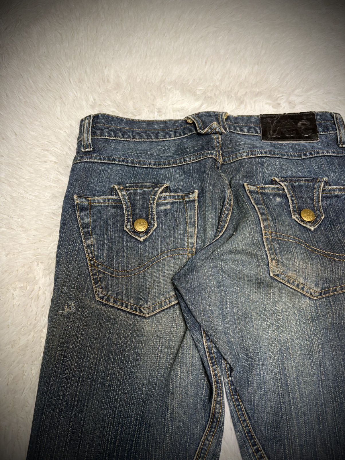 Japanese Brand Rare Lee riders twisted flared mudwash jeans Size US 32 / EU 48 - 9 Thumbnail