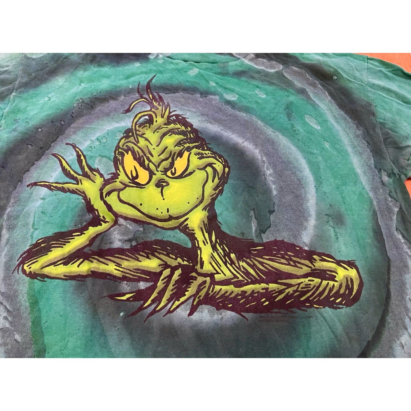 Vintage VINTAGE Grinch T-Shirt Seuss Wear Tie Dye Green L Unisex Adults 1997 Mens Womens Boys Girls Size US L / EU 52-54 / 3 - 2 Thumbnail