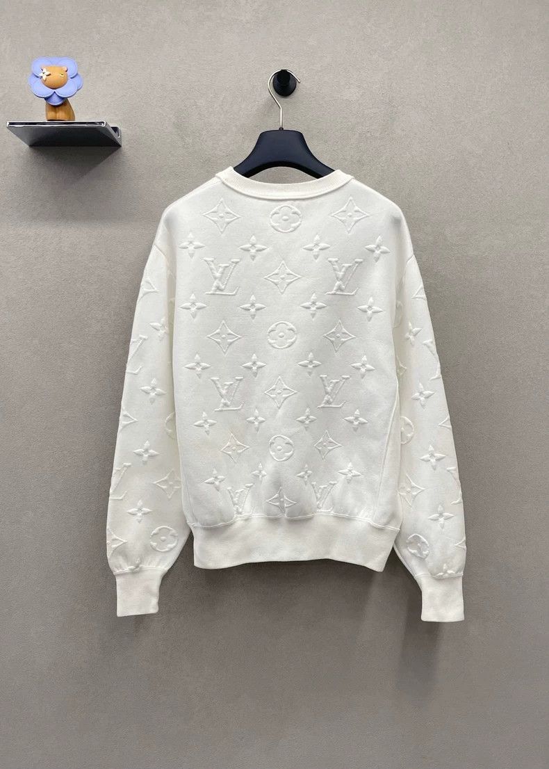Louis Vuitton Louis Vuitton White full logo sweatshirt Size US XS / EU 42 / 0 - 2 Thumbnail