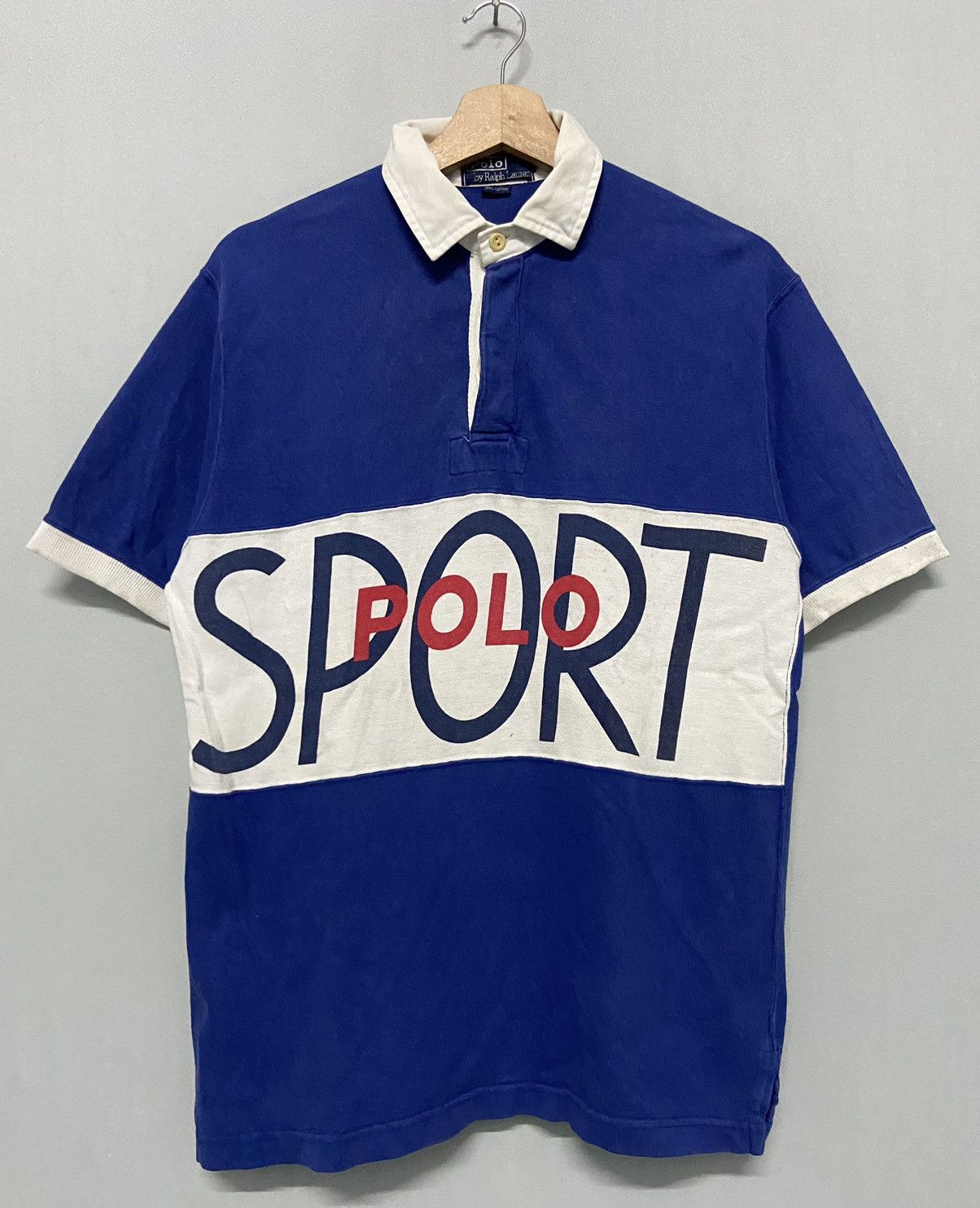 Polo Ralph Lauren × Ralph Lauren Sport × Vintage Vintage 90s Polo Ralph Lauren Sport RL OG Logo Big Print Size US M / EU 48-50 / 2 - 1 Thumbnail