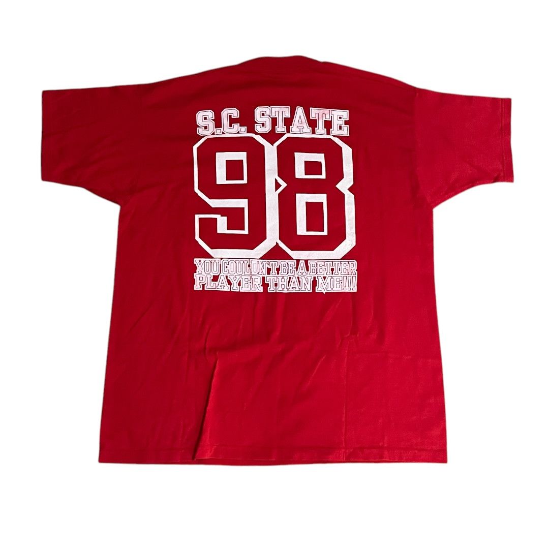 Fruit Of The Loom × NCAA × Vintage VINTAGE 1998 SC State Bulldogs vs Wildcats Football T Shirt Size US XL / EU 56 / 4 - 5 Thumbnail