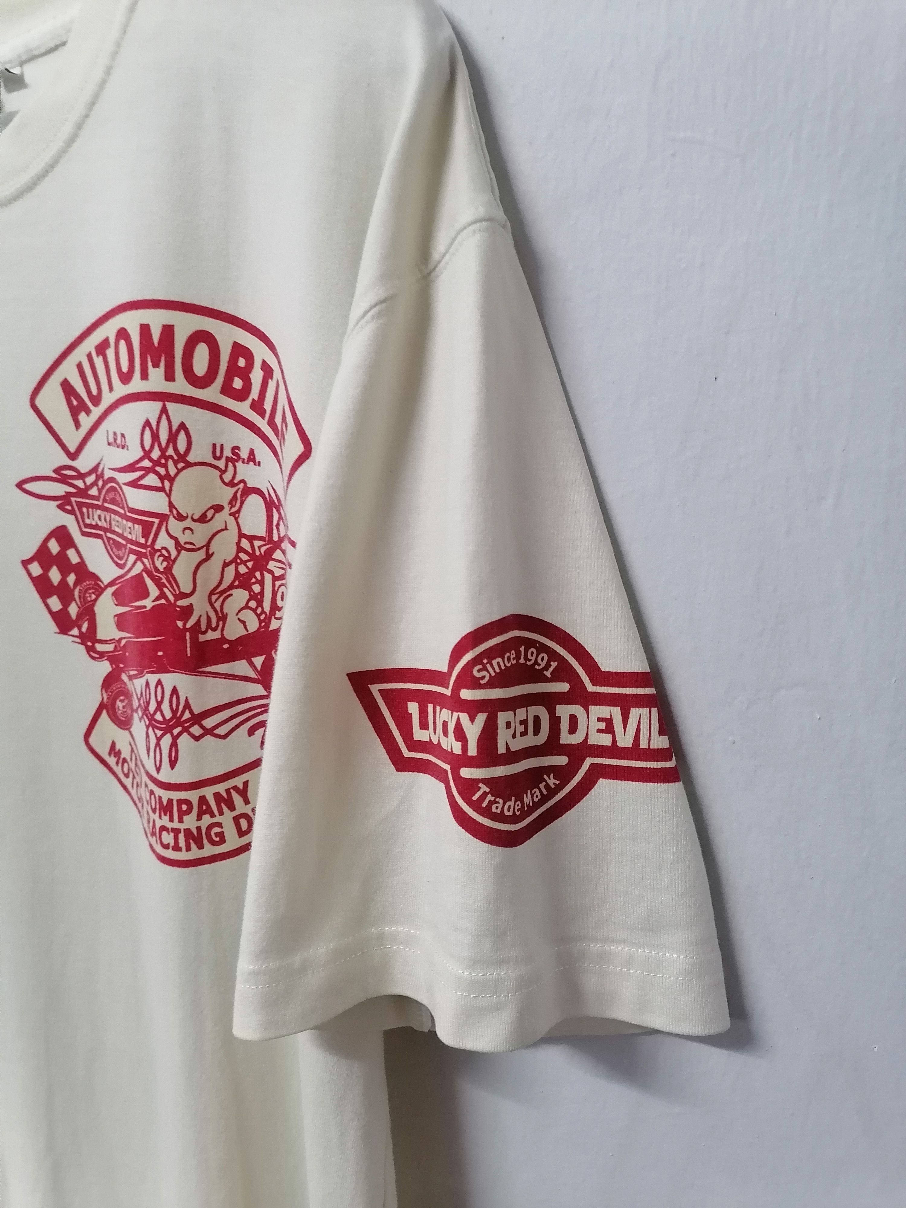 Japanese Brand × Tedman Ted Company Lucky Red Devil Motor Racing Dep. T-shirt Size US M / EU 48-50 / 2 - 3 Thumbnail