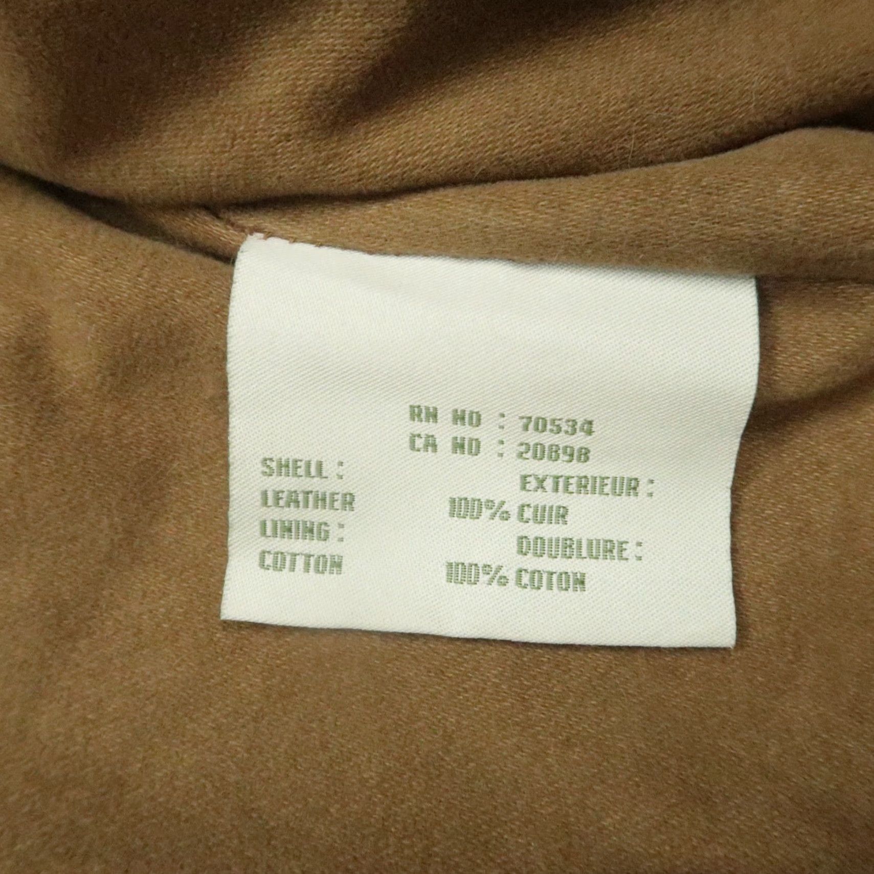 Orvis Orvis Mens XL Brown Leather Full Zip Lined Vest Pockets Hiking Hunting Casual Workwear Winter Spring Fall Mens Size US XL / EU 56 / 4 - 5 Thumbnail