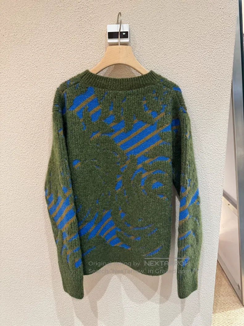 Dries Van Noten Dries Van Noten Autumn/Winter Flocked Pattern Sweater Size S / US 4 / IT 40 - 5 Thumbnail