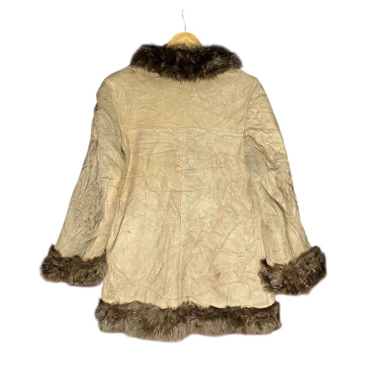 Leather Vintage Faux Fur Sherpa Leather Jacket Size US S / EU 44-46 / 1 - 3 Thumbnail