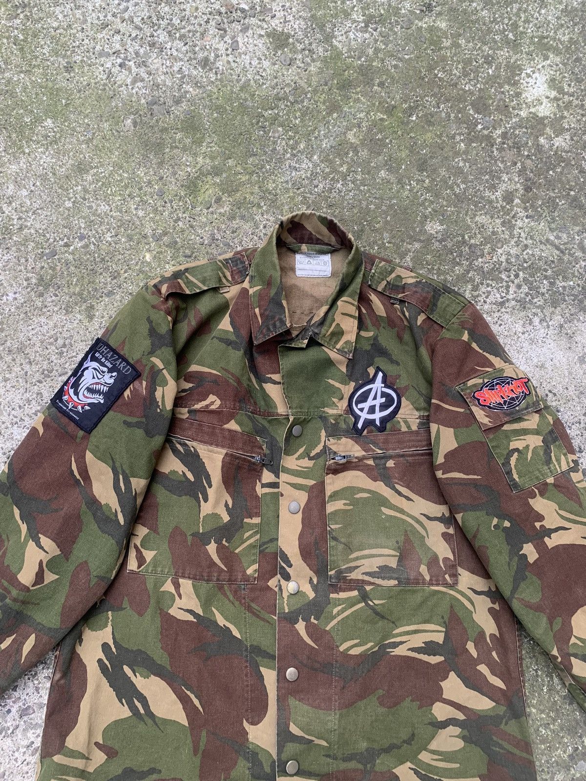Other Custom Camo Punk Jacket w/ Patches MARQUARDT + SCHULZ Size US L / EU 52-54 / 3 - 4 Thumbnail