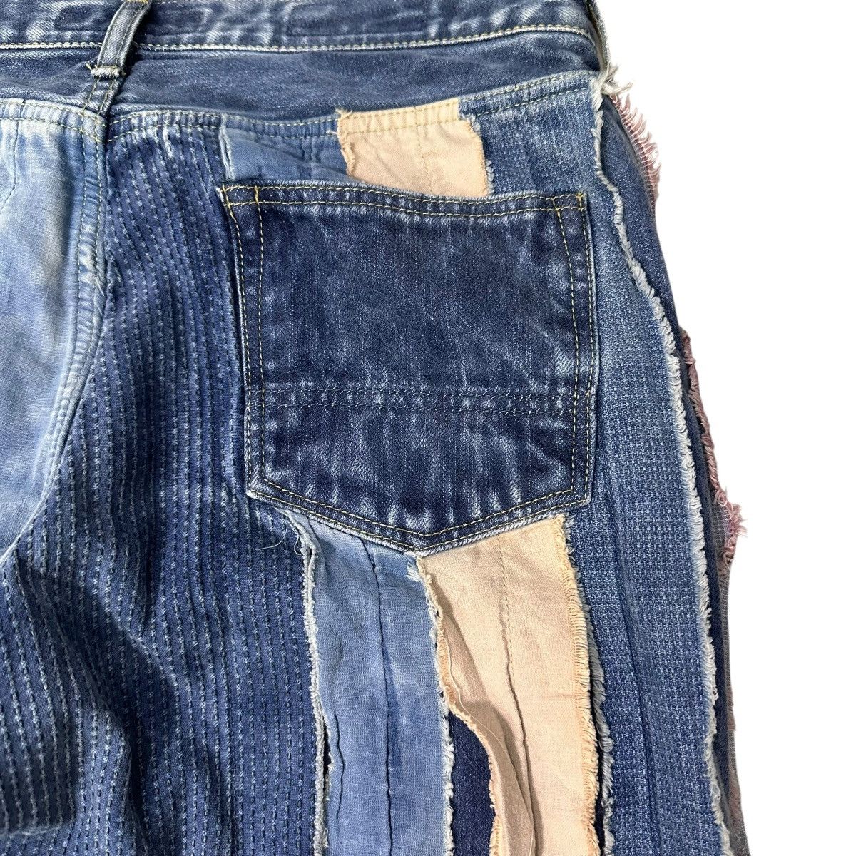 FDMTL FDMTL | Strip Patch Slimfit Selvedge Jeans Size US 35 - 5 Thumbnail
