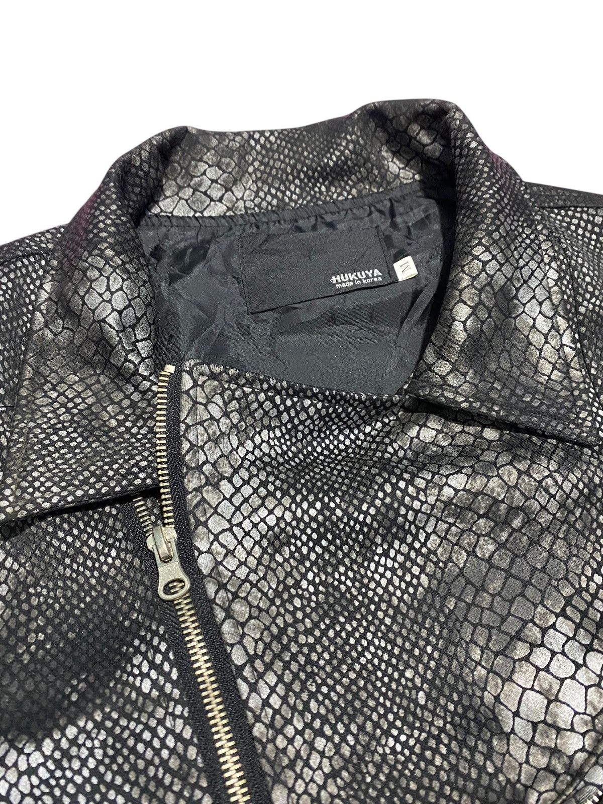 Japanese Brand Vintage Hukuya Snake Skin asymmetric jacket Size US M / EU 48-50 / 2 - 11 Thumbnail