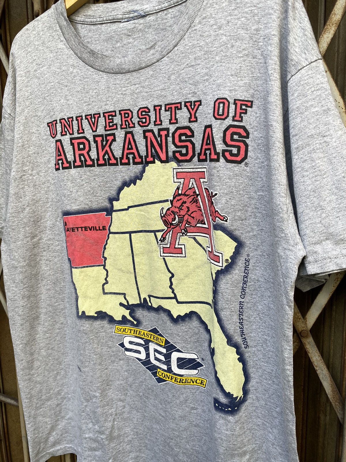 Nutmeg Vintage Nutmeg x Lee Sport 'University of Arkansas' Tee Size US XL / EU 56 / 4 - 2 Thumbnail
