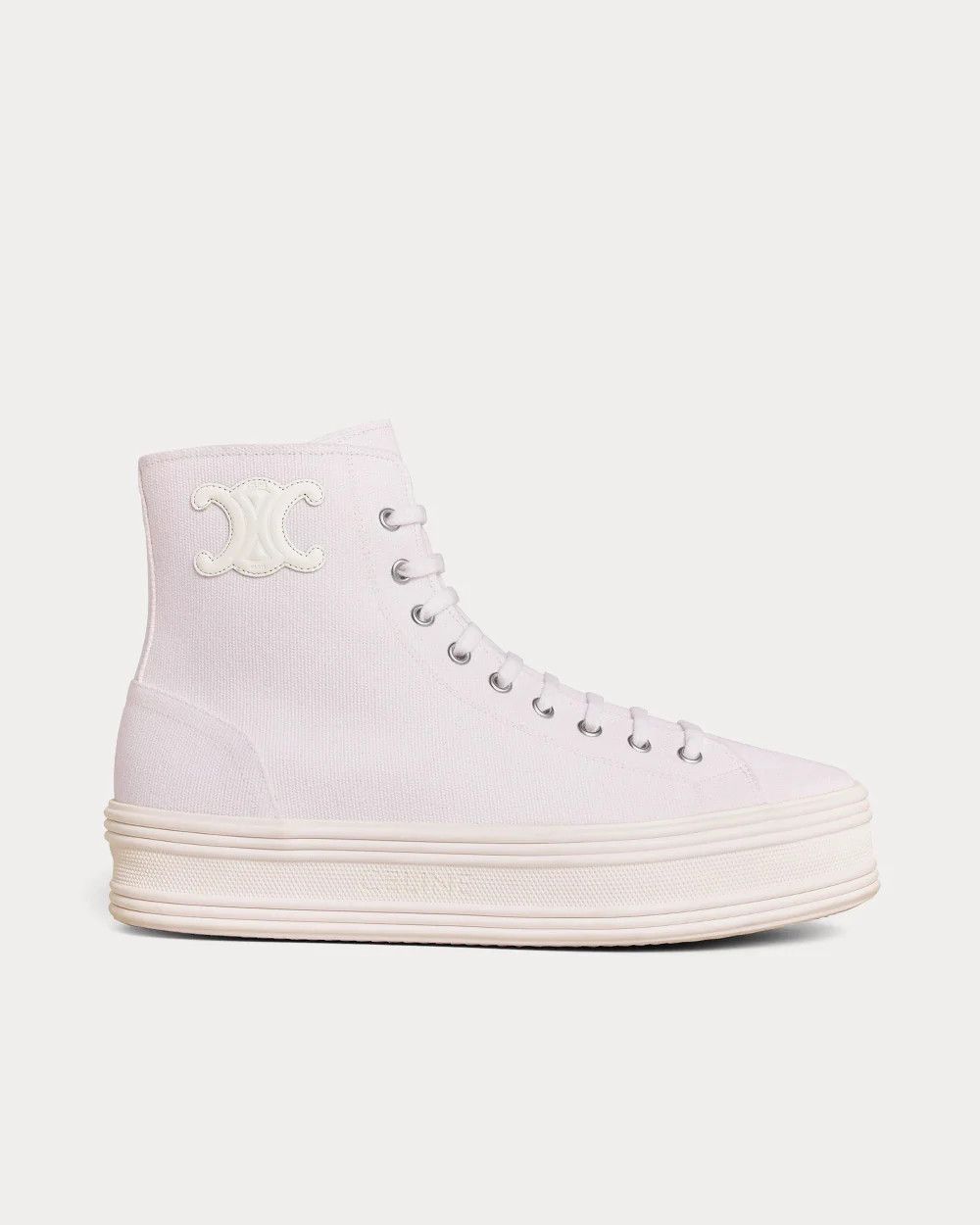 Celine o1bcso1str0724 High Lace up Sneaker in Optic White Size US 8 / IT 38 - 1 Thumbnail