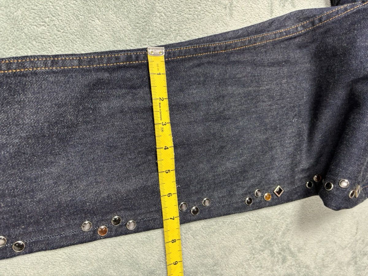 Le Grande Bleu (L.G.B.) Serge de bleu Stud Denim. S0307 Size 26" / US 2 / IT 38 - 12 Thumbnail