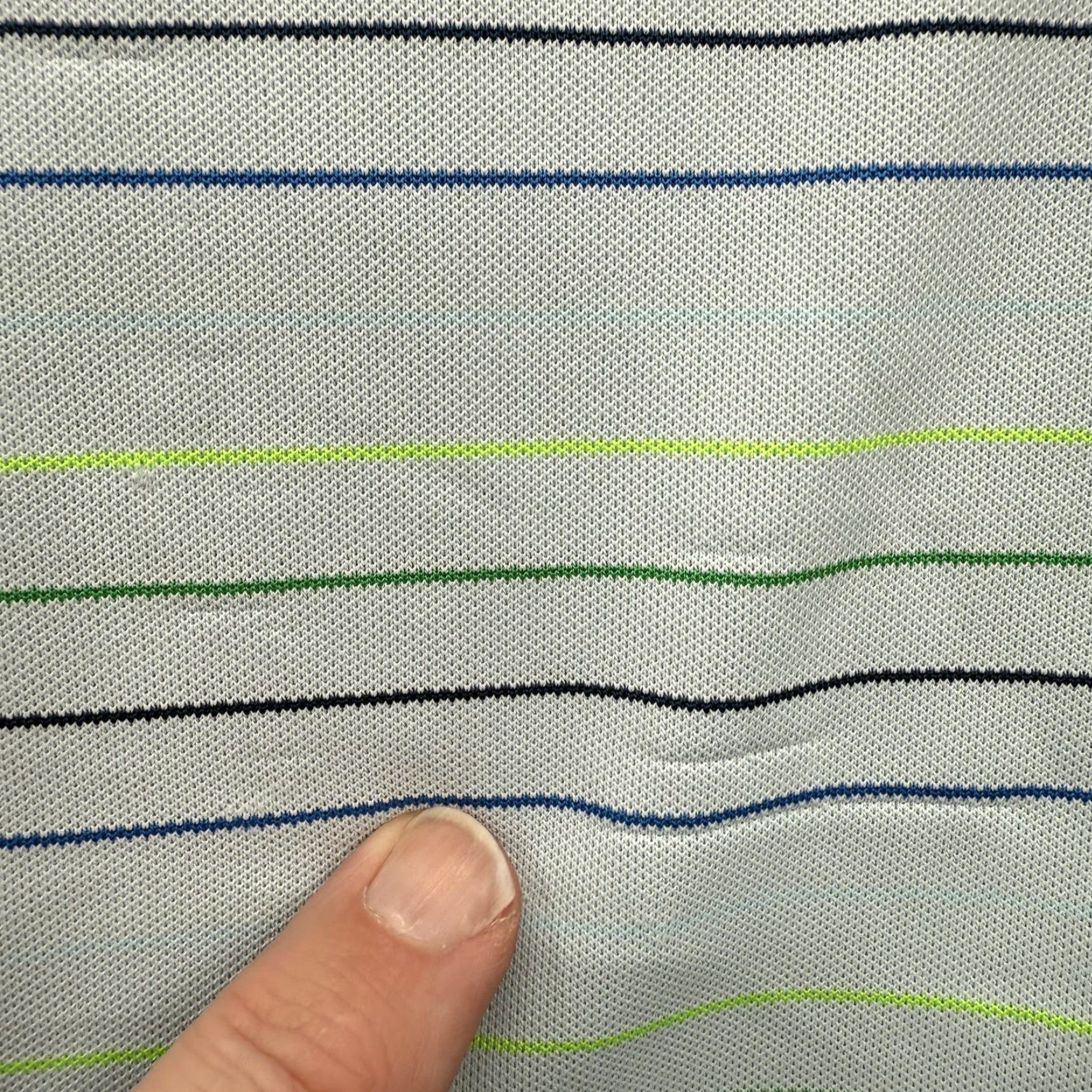 G/FORE G/FORE Polo Shirt Mens XL Blue Green Striped Performance Golf Lightweight Casual Shirt Size US XL / EU 56 / 4 - 3 Thumbnail