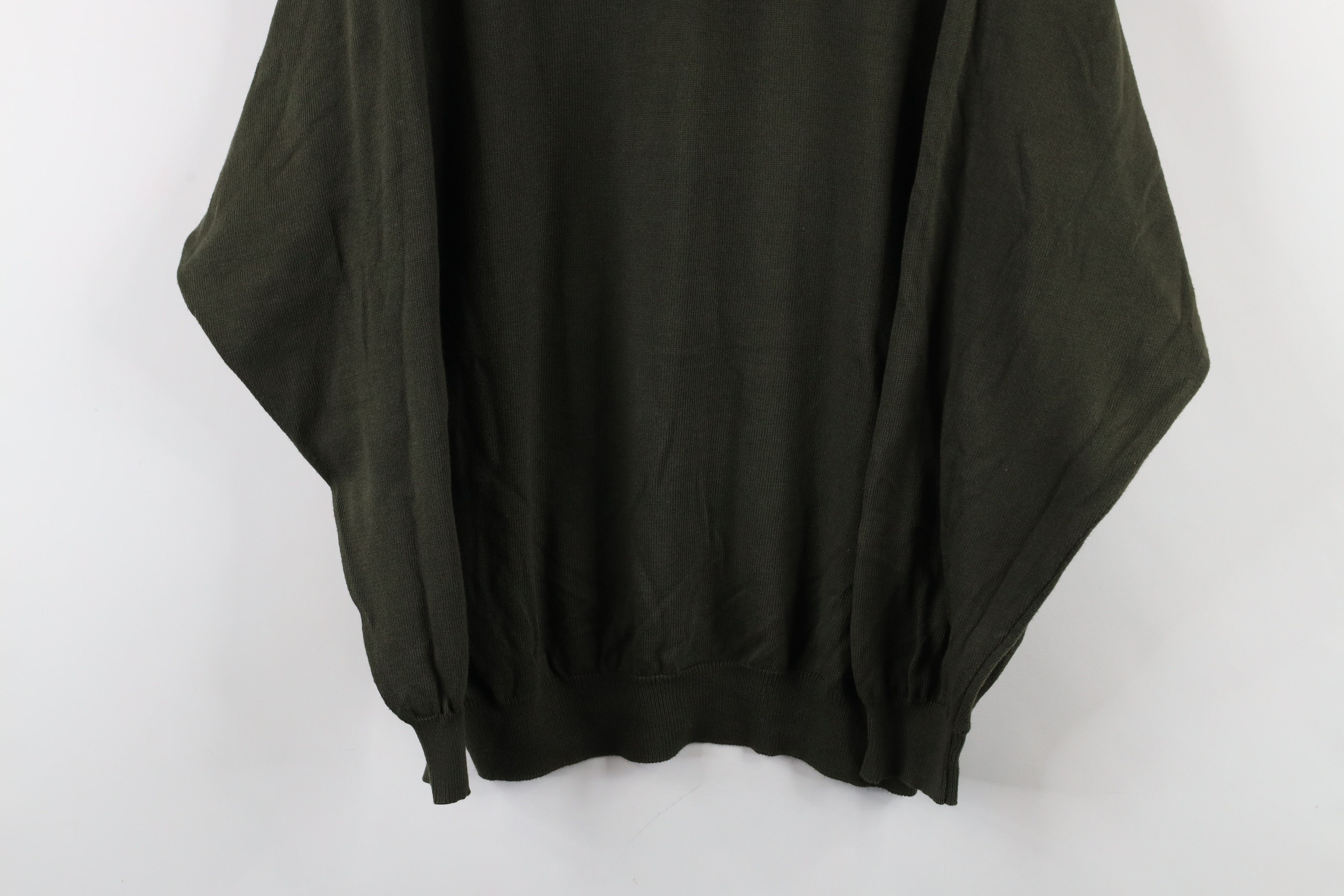 Vintage Vintage 90s Streetwear Lightweight Collared Sweater Green Size US M / EU 48-50 / 2 - 3 Thumbnail