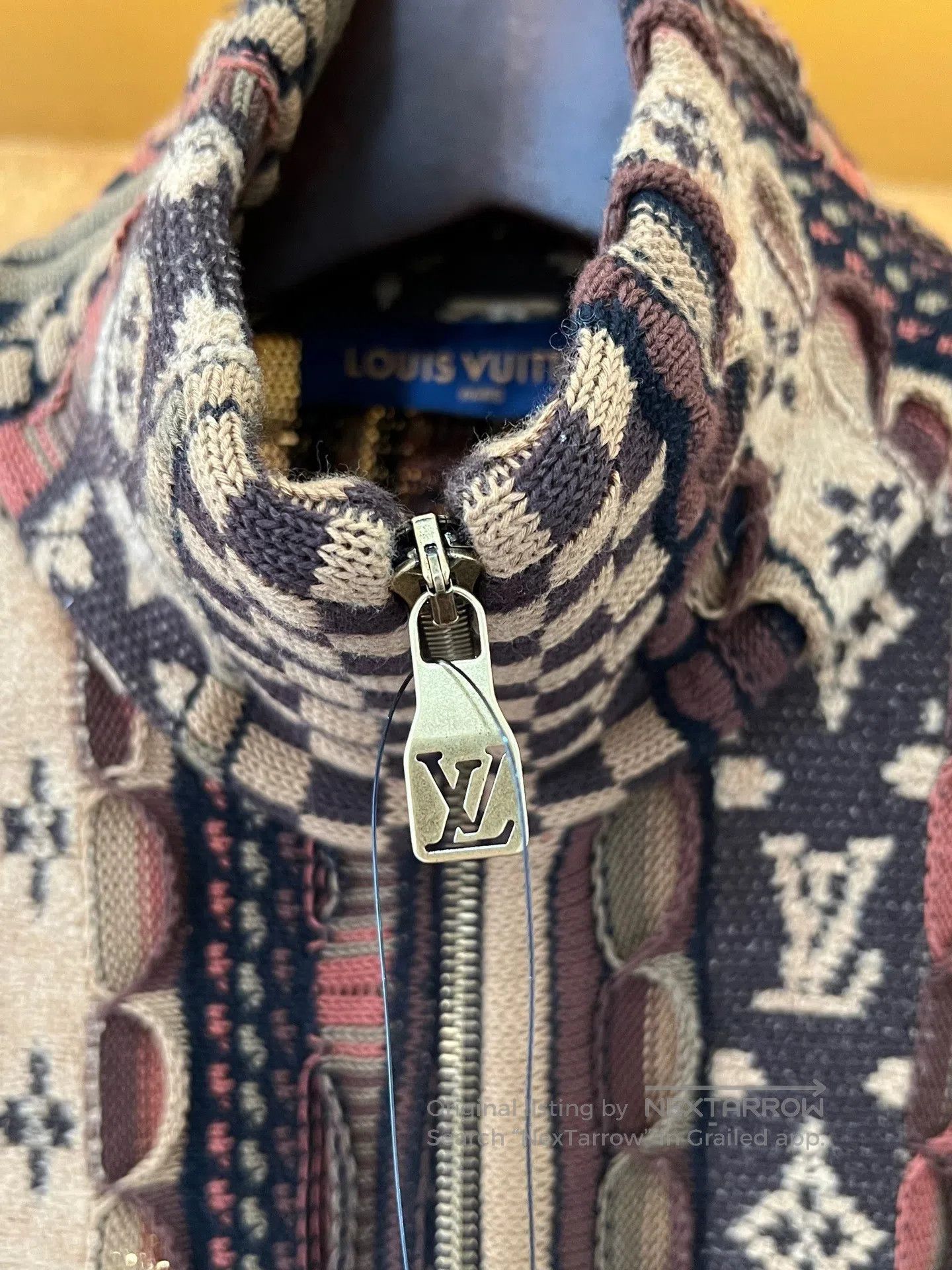 Louis Vuitton Louis Vuitton New Arrival Heavy Knit Half-Zip Jacket| Size S / US 4 / IT 40 - 4 Thumbnail