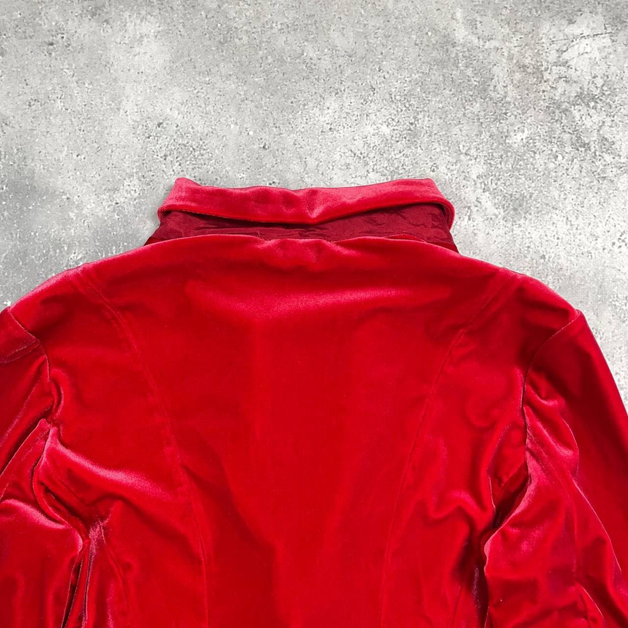 Emporio Armani Emporio Armani Two Button Velour Blazer Women’s Red Size 46 Size L / US 10 / IT 46 - 23 Thumbnail