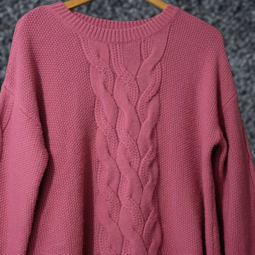 Vintage St Johns Bay Sweater Cable-Knit Pullover Soft Purple Women's XL Knit Pullover Casual Sweater Women's XL Purple Knit Crew Neck Size XL / US 12-14 / IT 48-50 - 1 Thumbnail