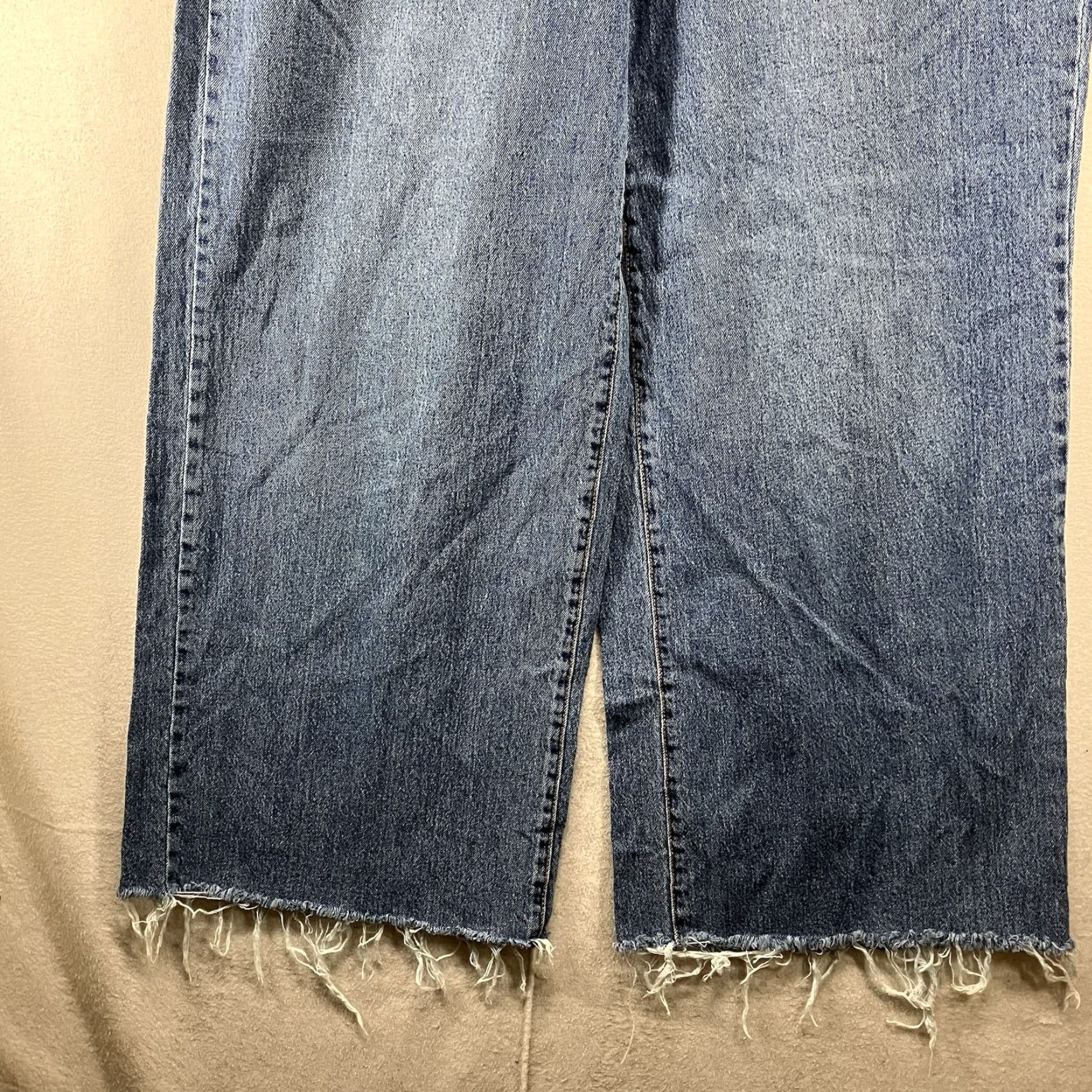 Vintage VANILLA STAR Women's Baggy Jeans 90s Y2K Retro Wide-Leg Blue 12 Inch Pipes 32x29 Size 32" / US 10 / IT 46 - 5 Thumbnail